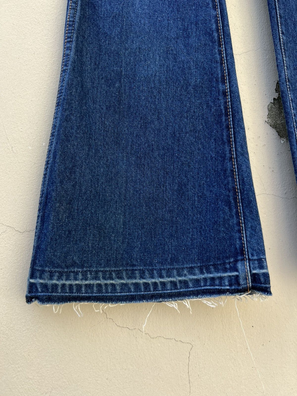Big John Vintage 70s Big John Japan Fade Denim Super Flare Jeans Size US 28 / EU 44 - 11 Thumbnail