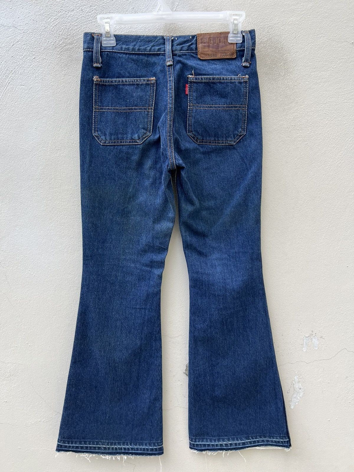 Big John Vintage 70s Big John Japan Fade Denim Super Flare Jeans Size US 28 / EU 44 - 15 Thumbnail