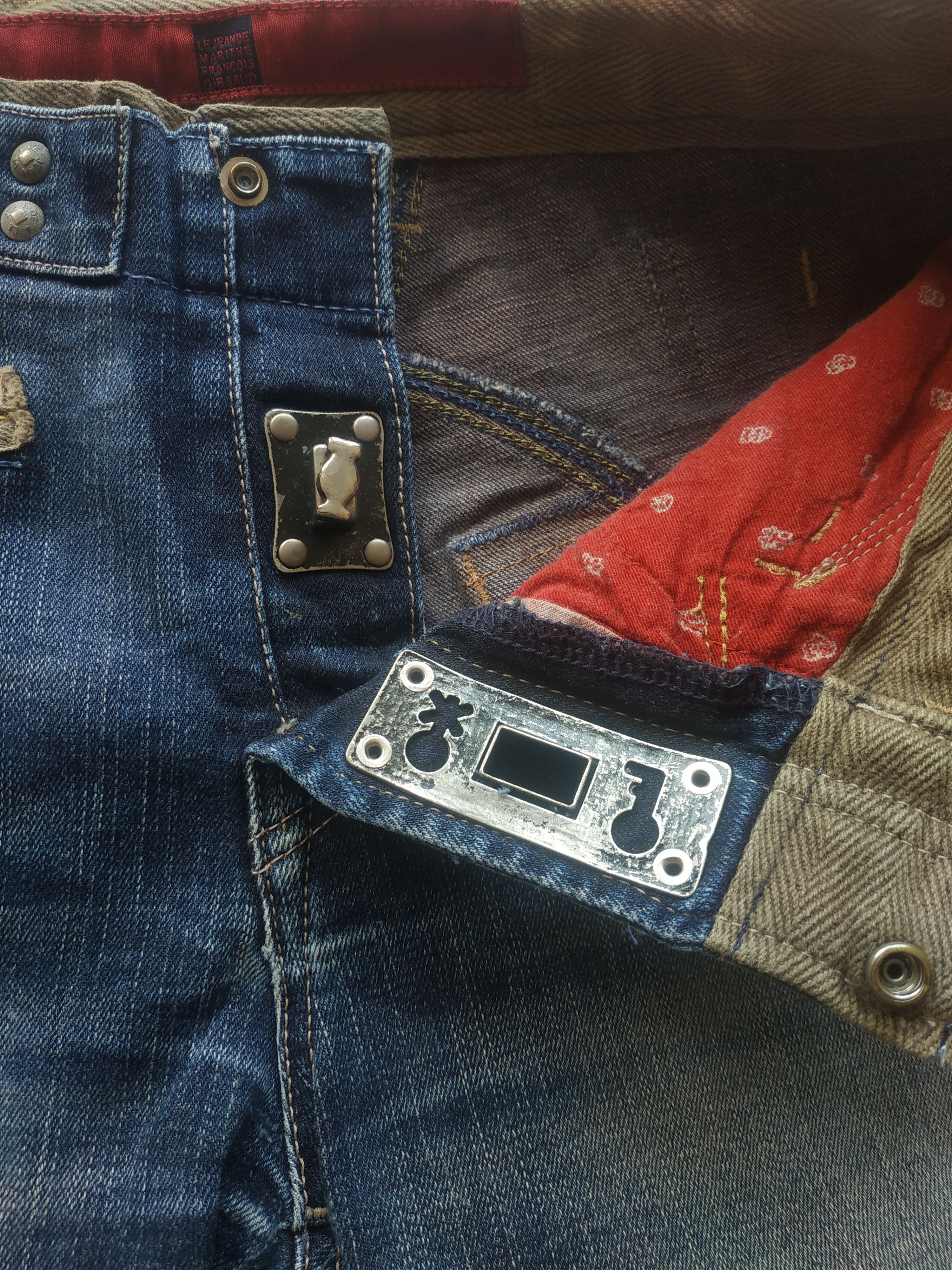 Marithe + Francois Girbaud × Seditionaries MFG Bondage Short Denim on Vivienne Westwood Style Size 27" / US 4 / IT 40 - 5 Thumbnail