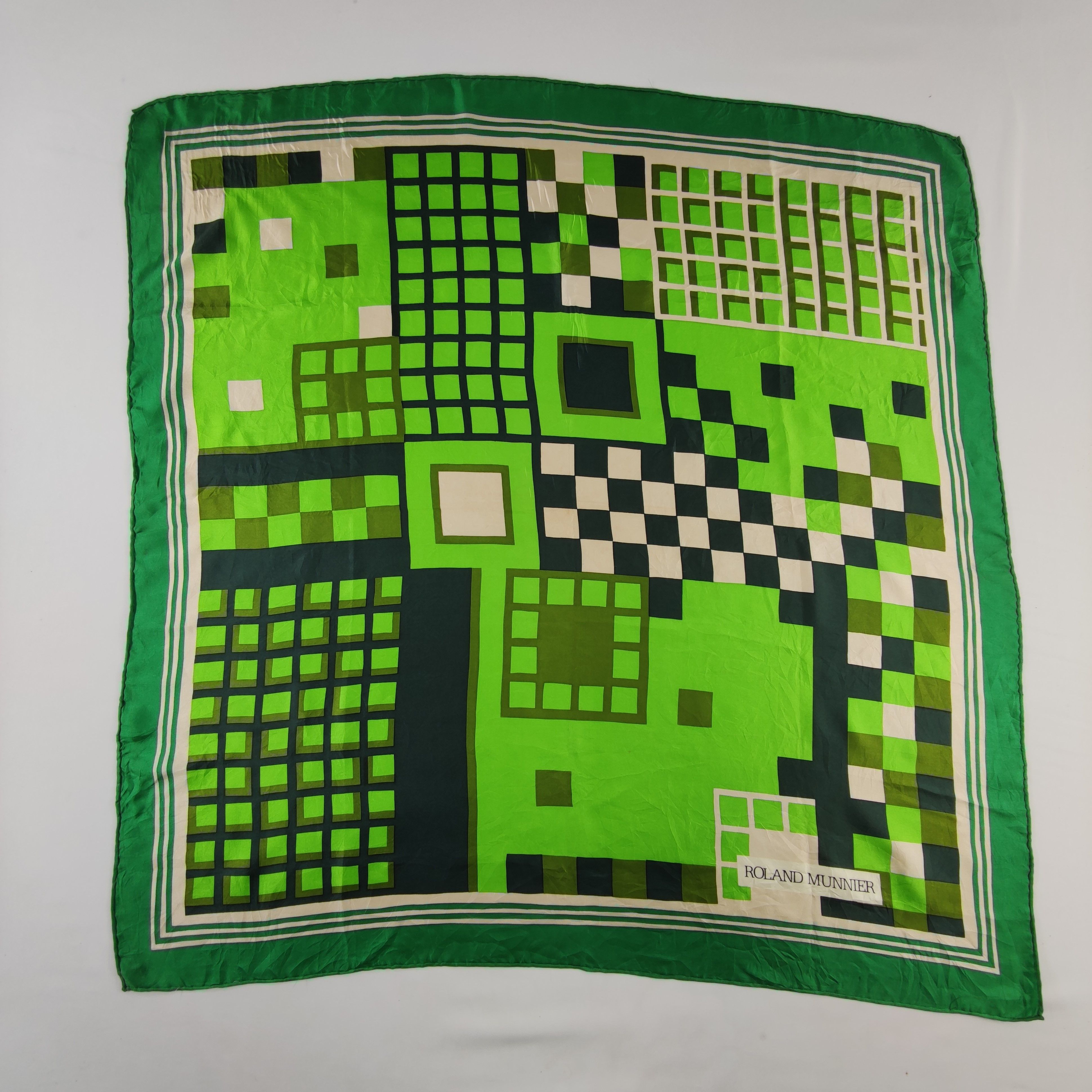 Vintage Roland Munnier Silk Scarf Size ONE SIZE - 2 Thumbnail