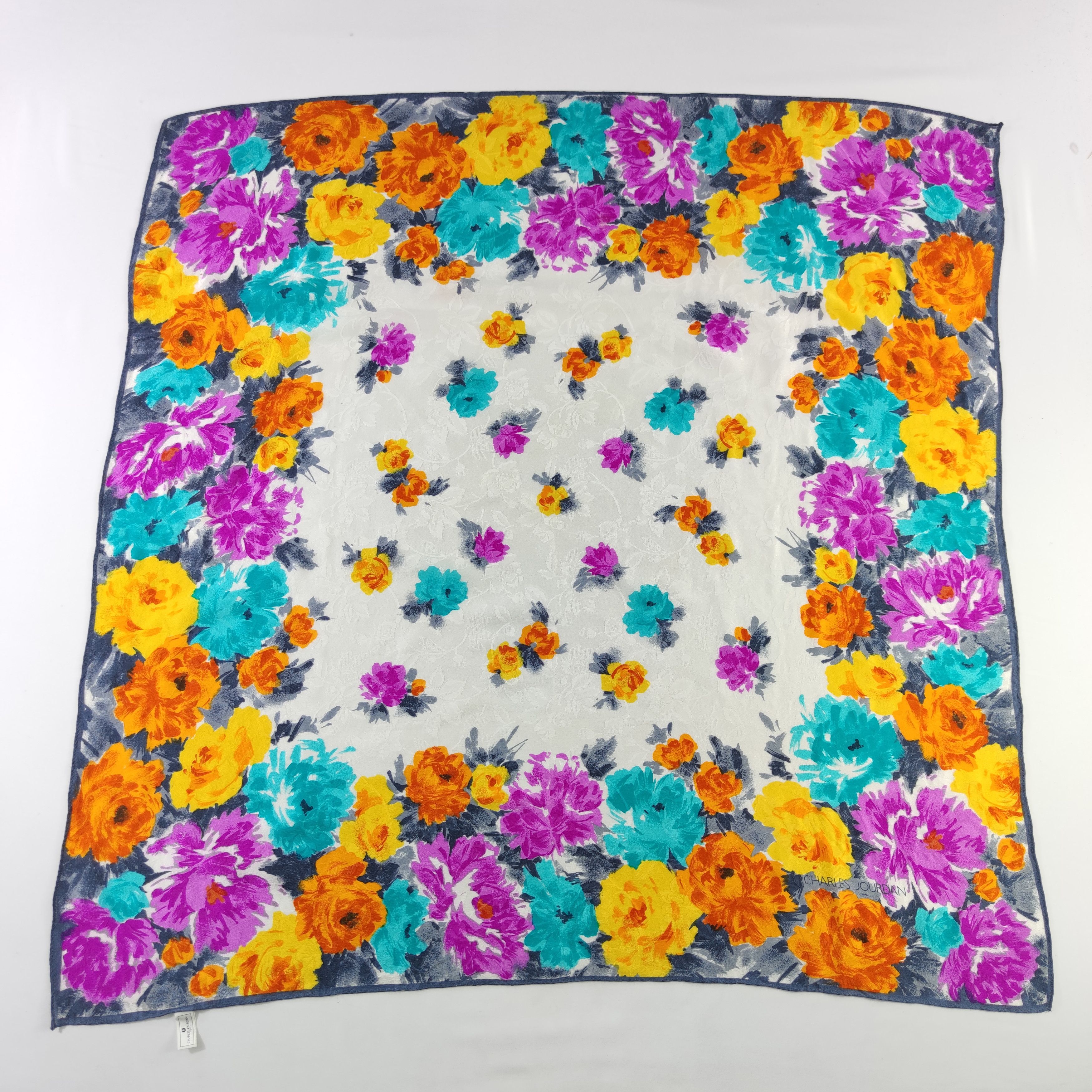 Charles Jourdan Charles Jourdan Silk Scarf Size ONE SIZE - 2 Thumbnail