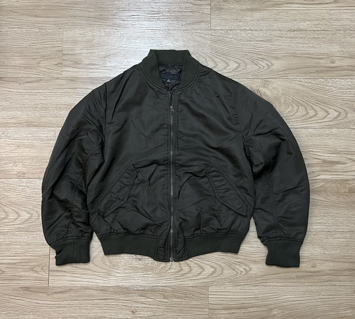 〜90's UNIQLO MA1 Bomber Jacket Vintage Uniqlo Bomber Ma1 Jacket Japanese Brand Size Extra