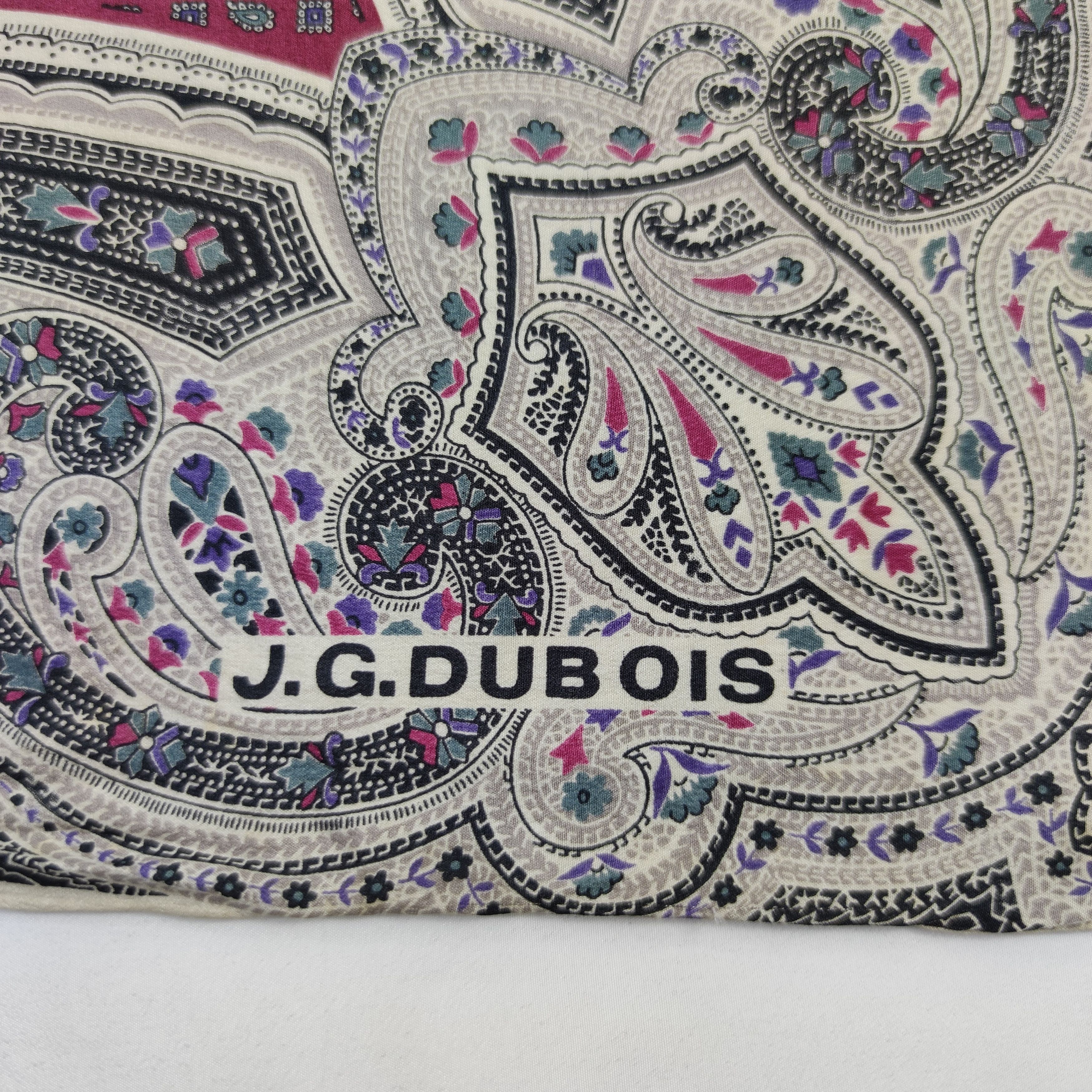 Vintage J.G.Dubois Silk Scarf Size ONE SIZE - 5 Thumbnail