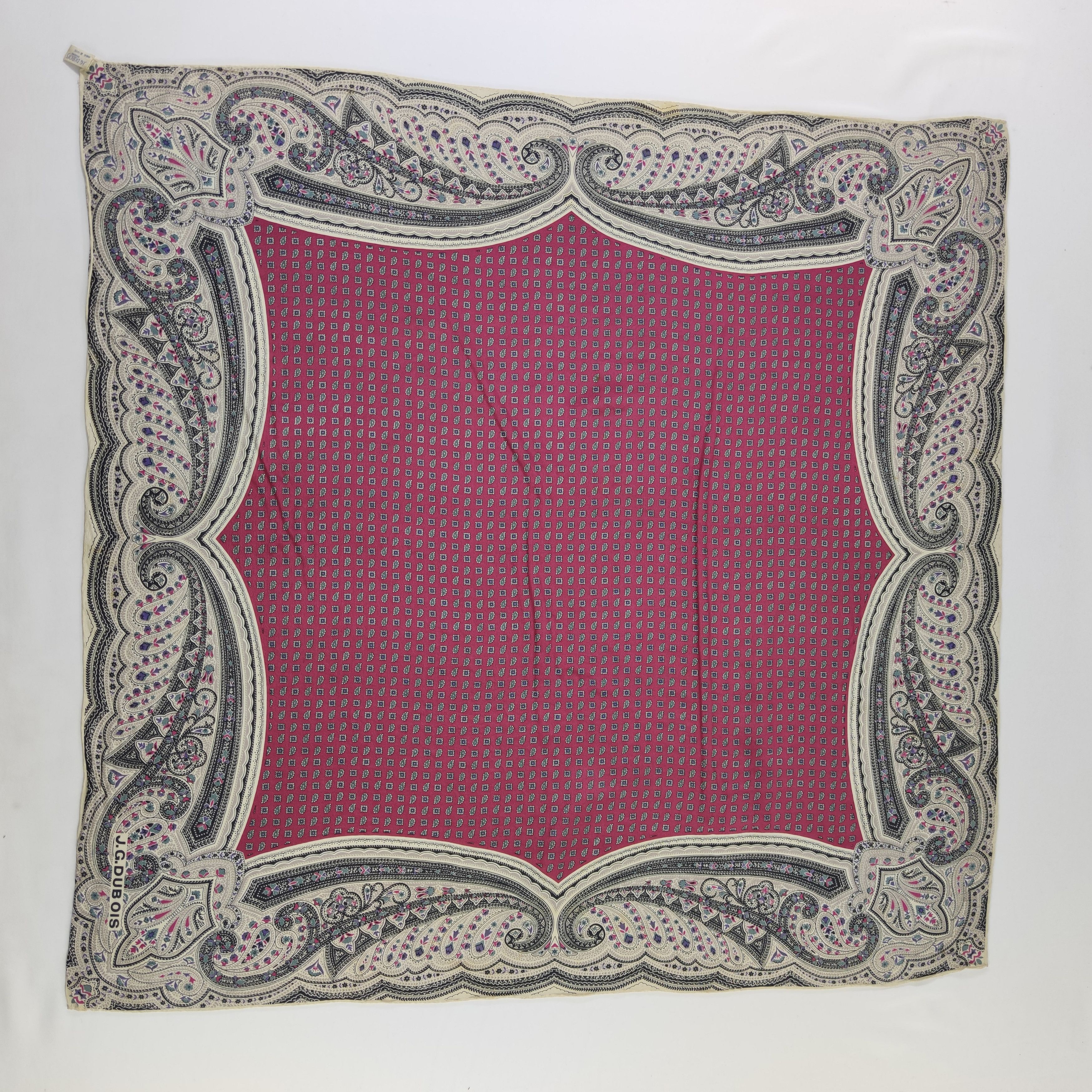 Vintage J.G.Dubois Silk Scarf Size ONE SIZE - 2 Thumbnail