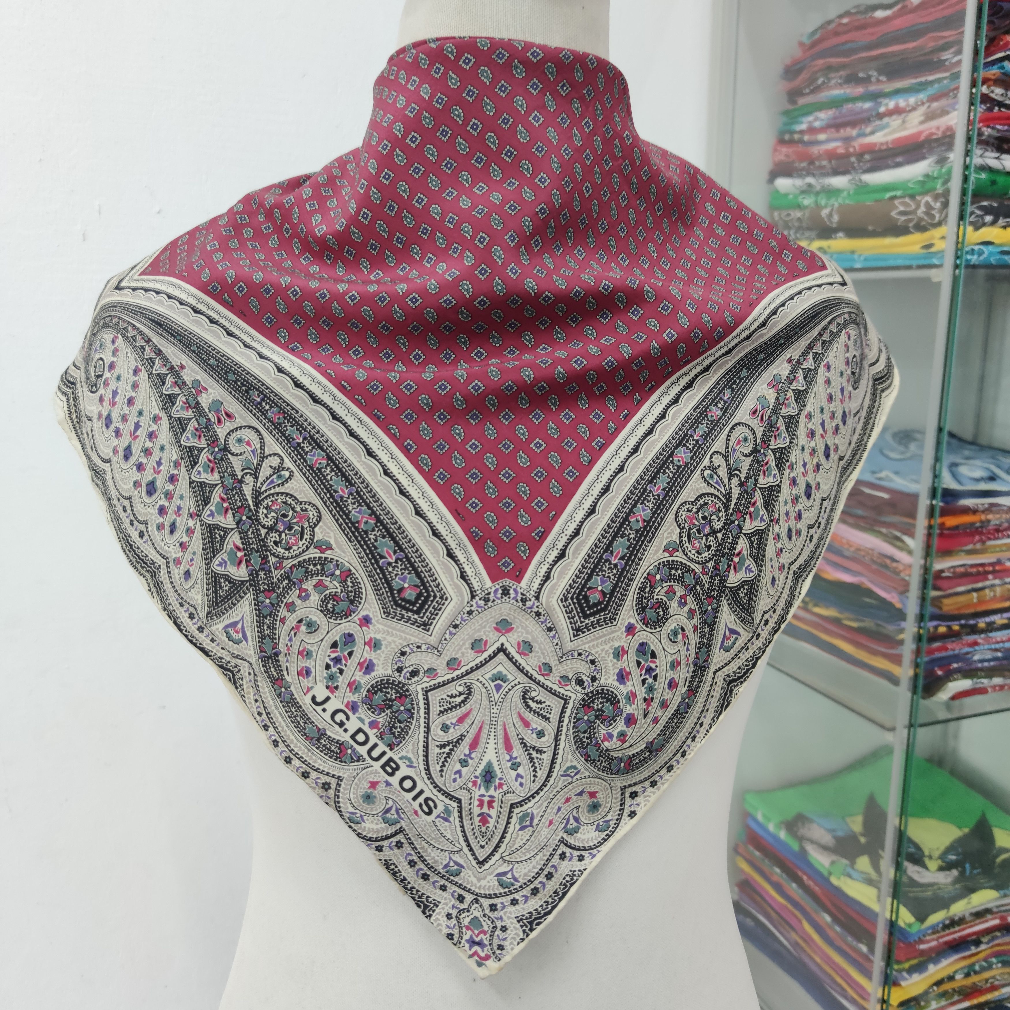 Vintage J.G.Dubois Silk Scarf Size ONE SIZE - 1 Thumbnail