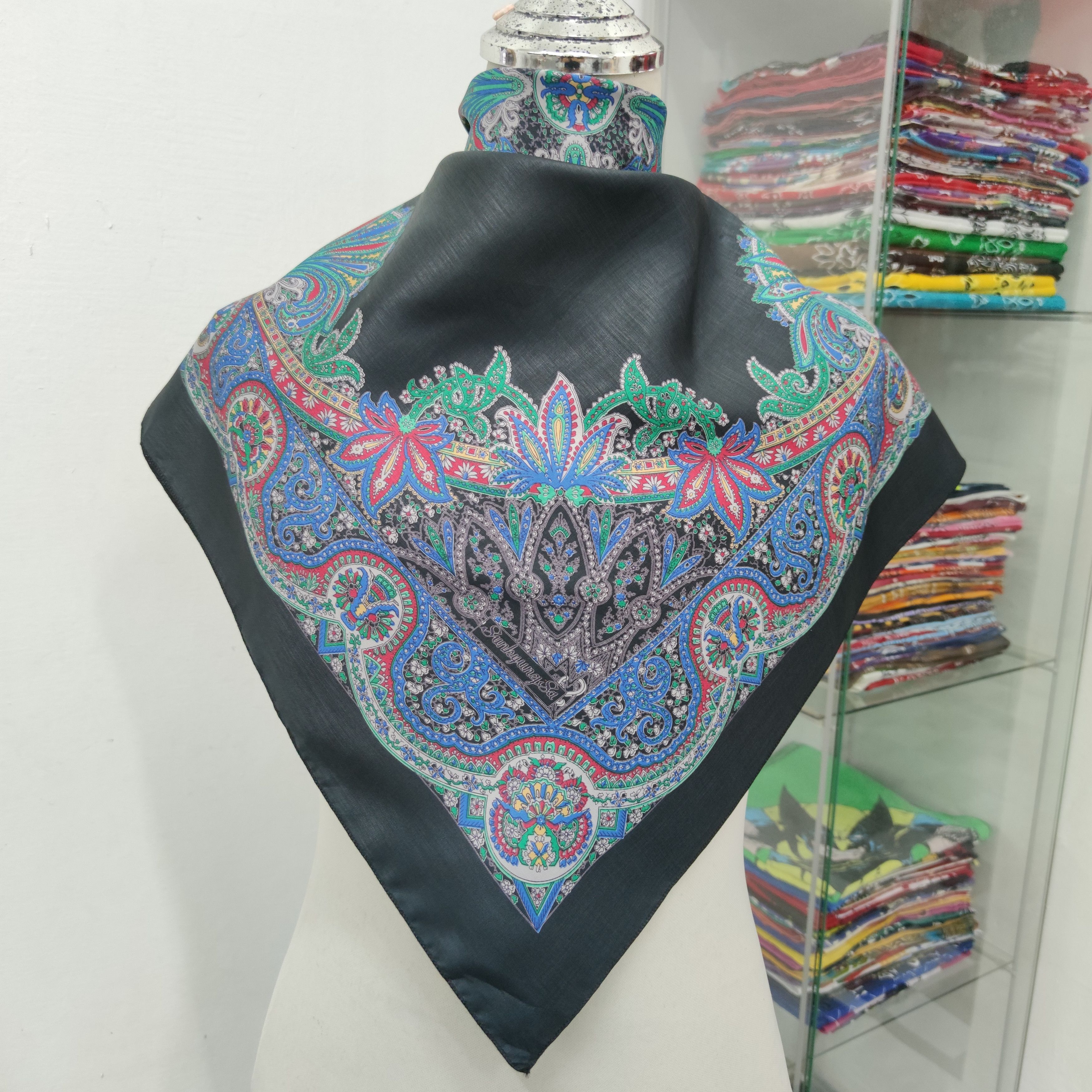 Vintage Sun Kyung Sa Silk Scarf Size ONE SIZE - 1 Thumbnail