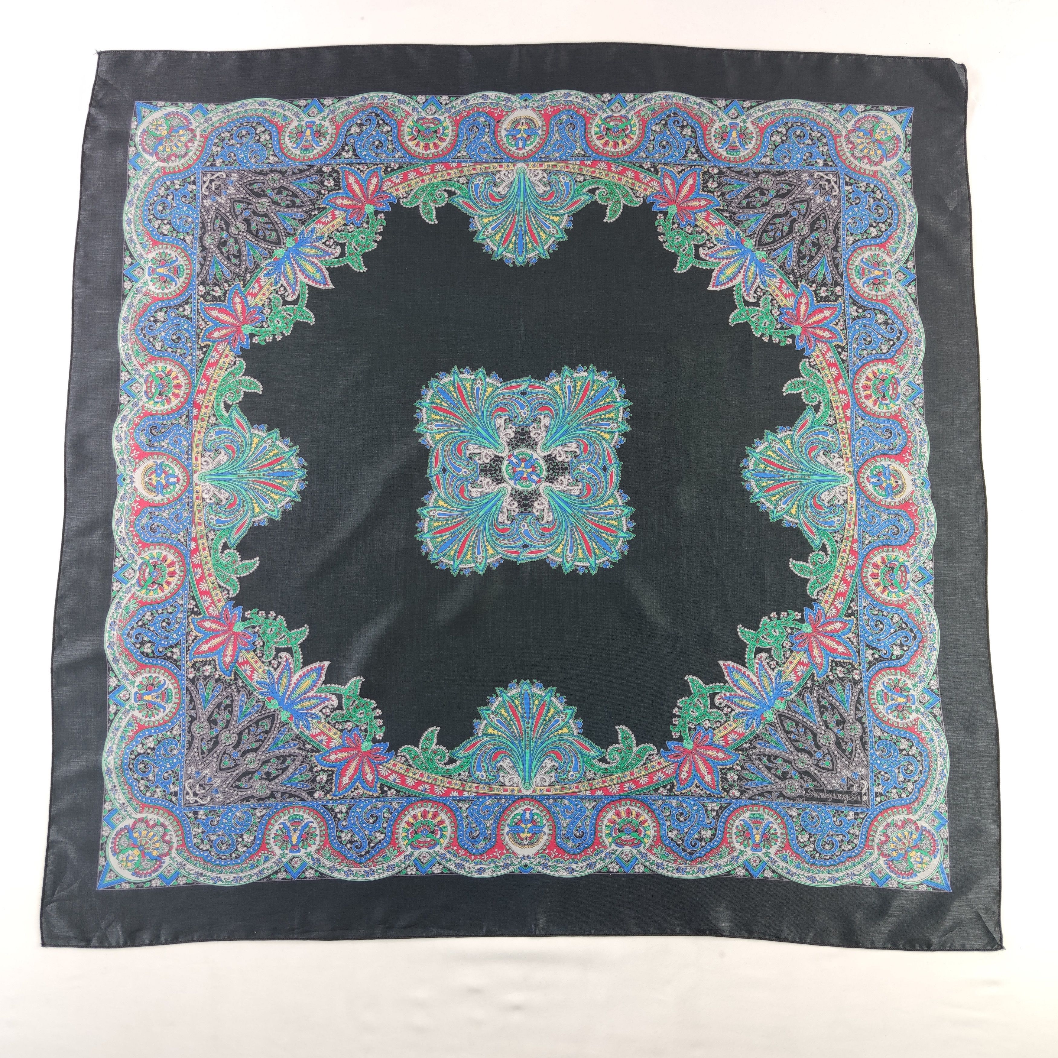 Vintage Sun Kyung Sa Silk Scarf Size ONE SIZE - 2 Thumbnail