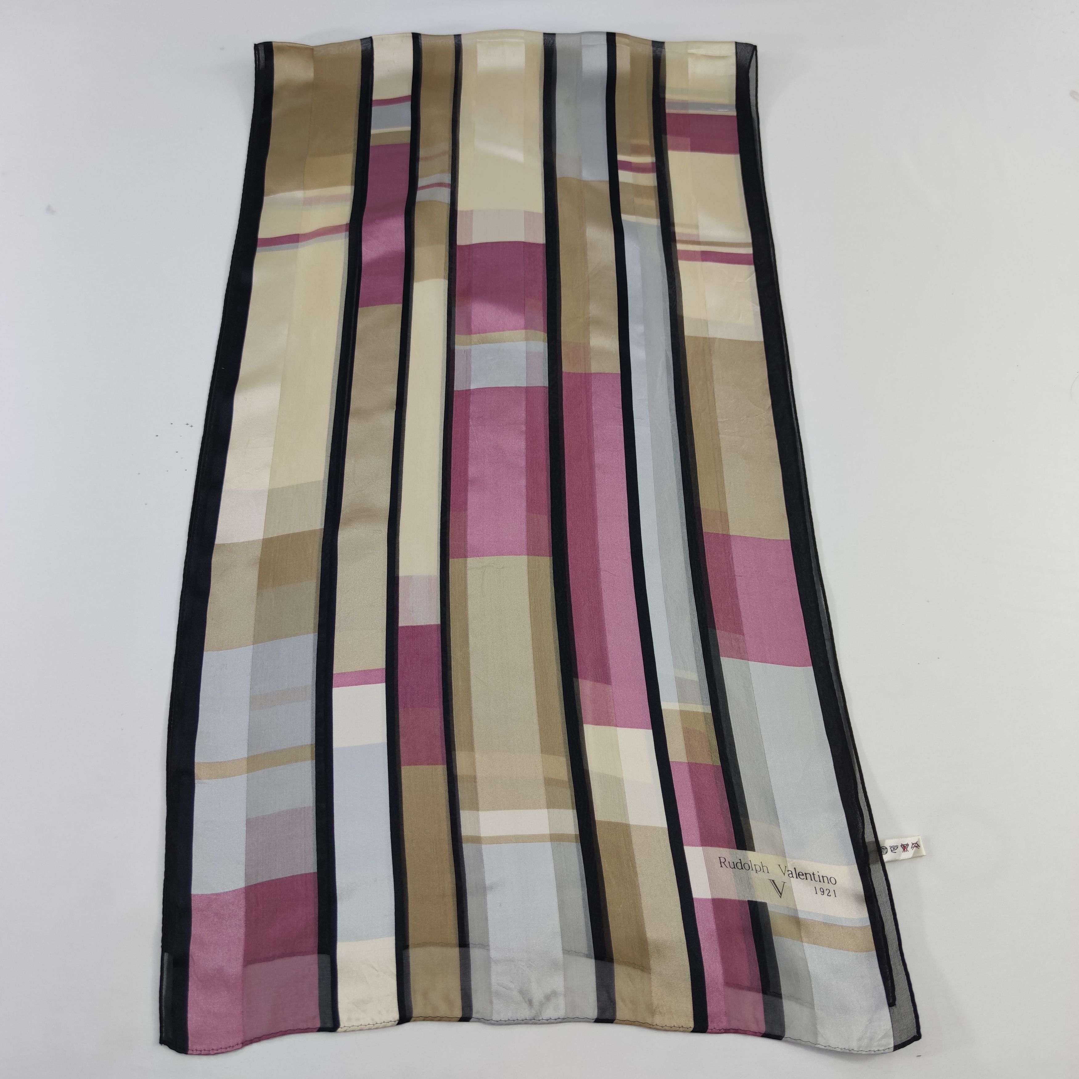 Vintage Rudolph Valentino Silk Scarf Size ONE SIZE - 2 Thumbnail