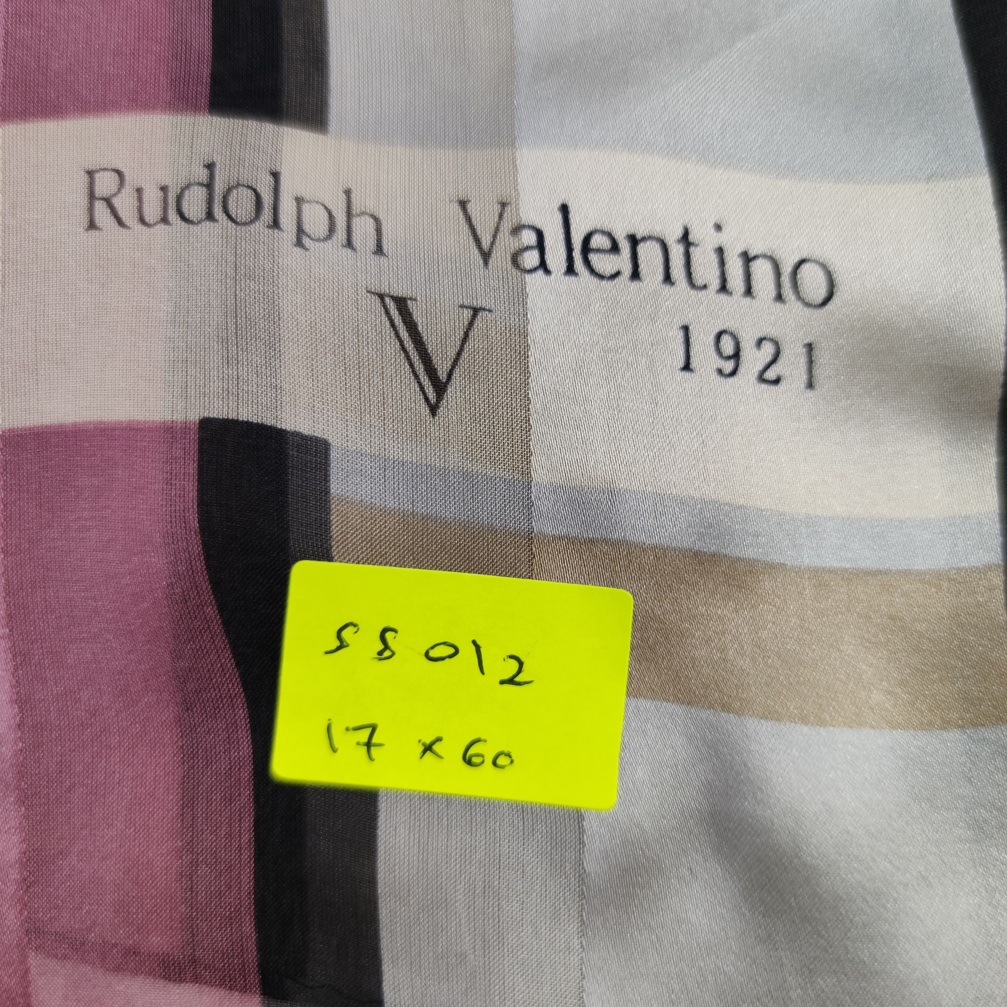 Vintage Rudolph Valentino Silk Scarf Size ONE SIZE - 5 Thumbnail