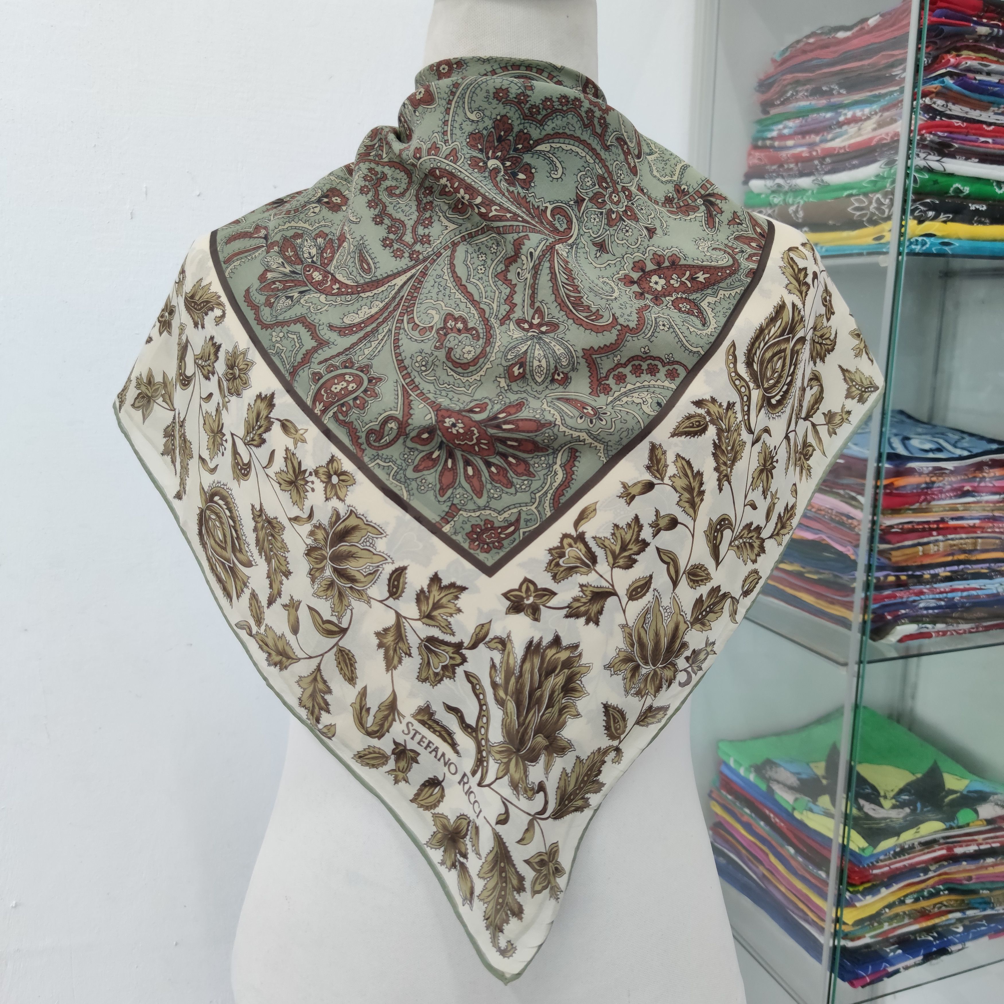 Stefano Ricci Stefano Ricci Silk Scarf Size ONE SIZE - 1 Thumbnail