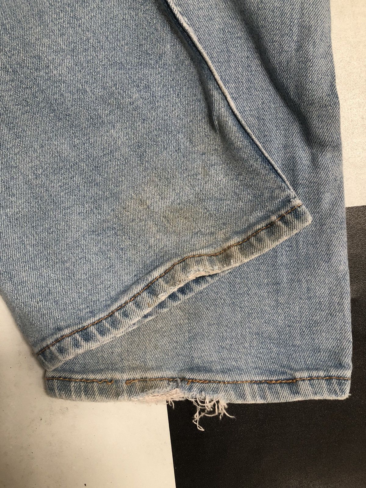 Levi's × Vintage Levis 513 Faded Blue Denim Slim Fit Jeans L47 Size US 32 / EU 48 - 10 Thumbnail
