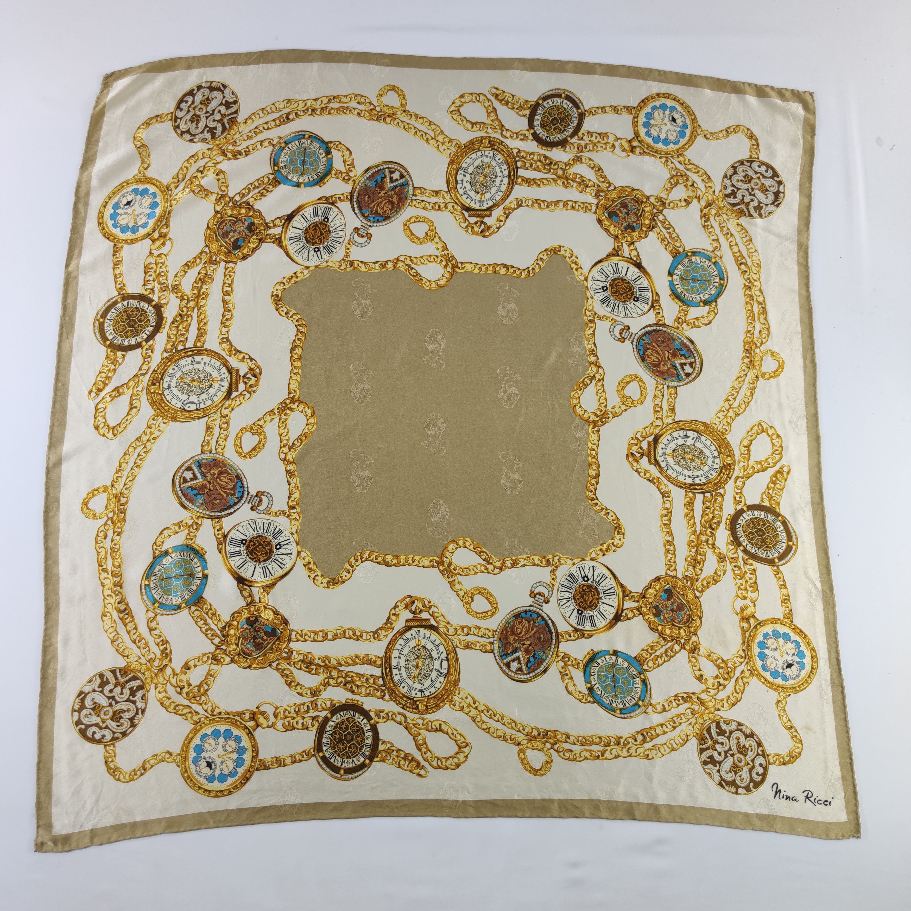 Nina Ricci Nina Ricci Silk Scarf Size ONE SIZE - 2 Thumbnail