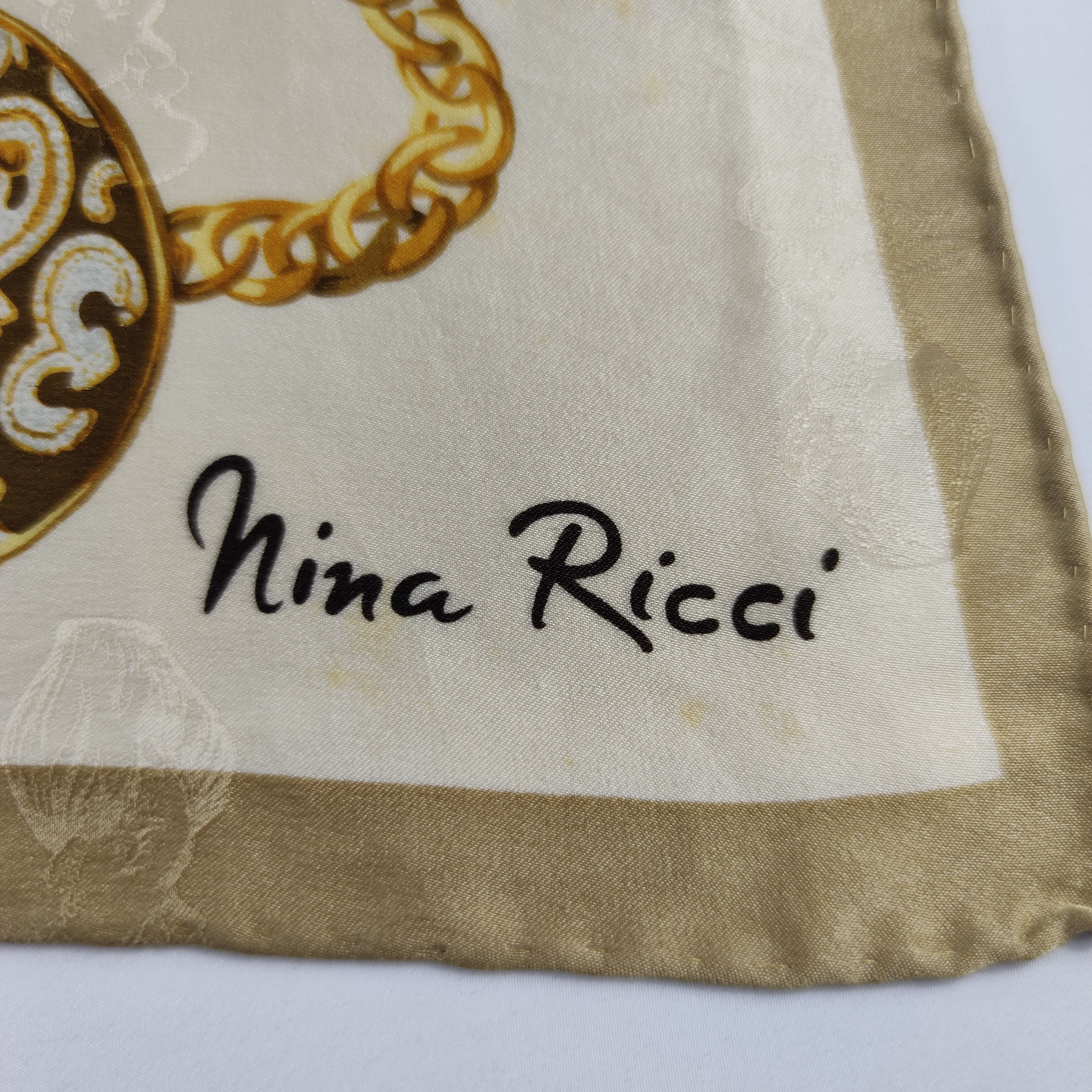 Nina Ricci Nina Ricci Silk Scarf Size ONE SIZE - 7 Thumbnail