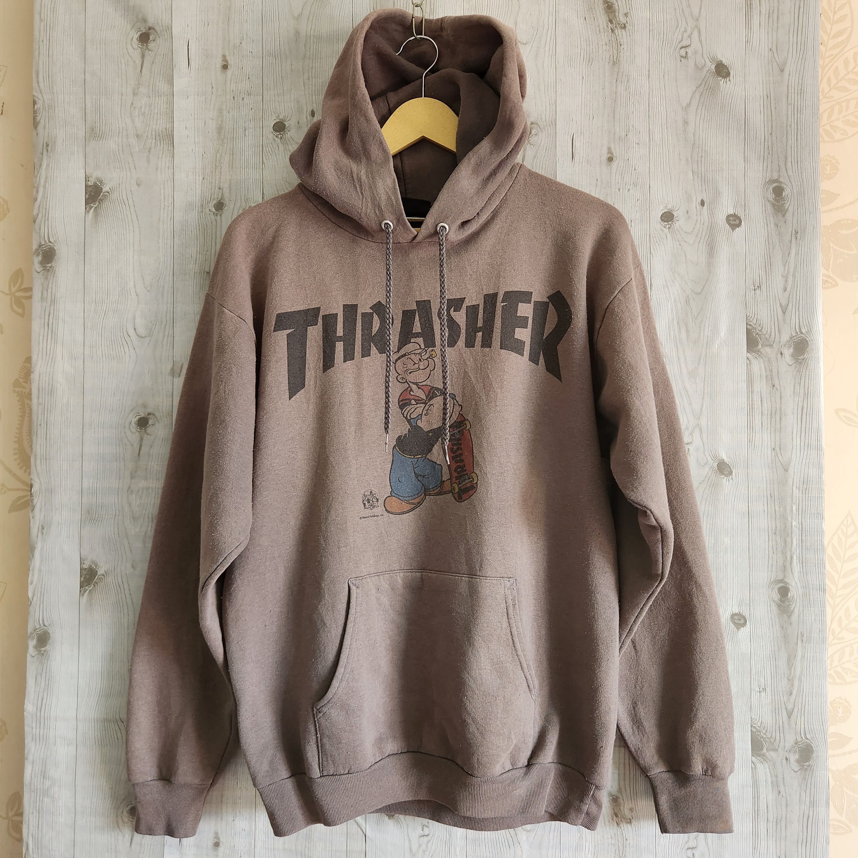 Vintage Y2K Thrasher X Popeye Skategang Hoodie