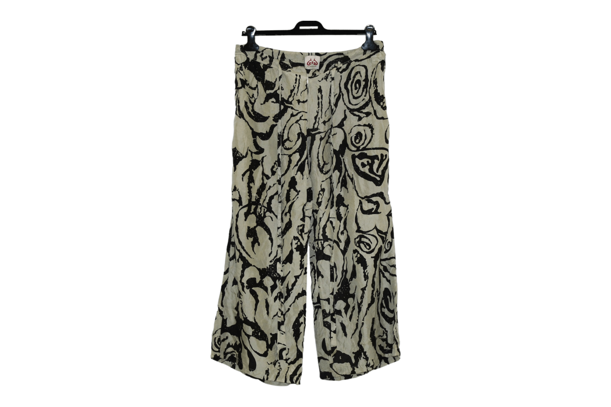 Designer LE SIRENUSE Abstract Print Wide Leg Silk Pants Size 34" / US 12 / IT 48 - 1 Thumbnail
