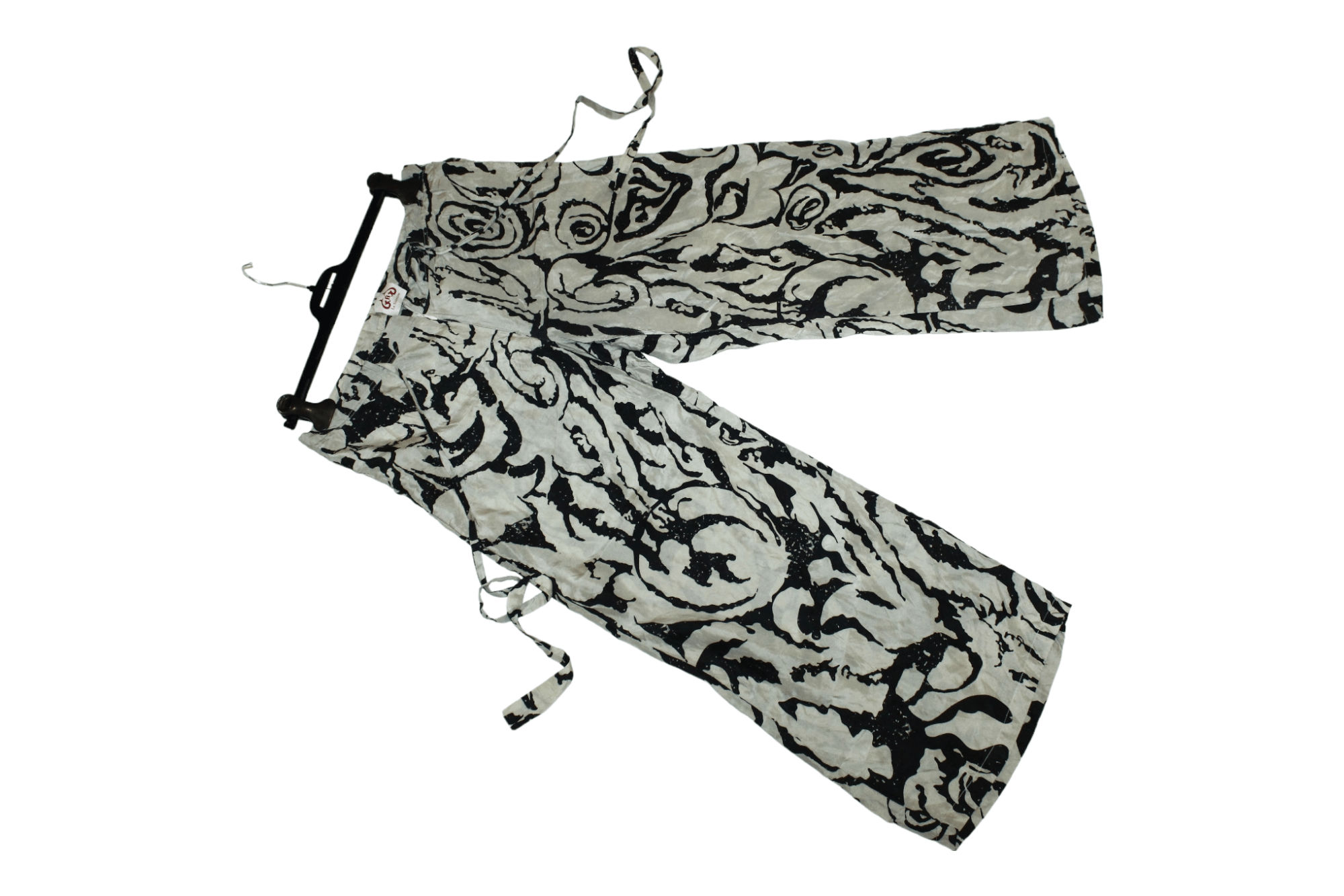 Designer LE SIRENUSE Abstract Print Wide Leg Silk Pants Size 34" / US 12 / IT 48 - 5 Thumbnail