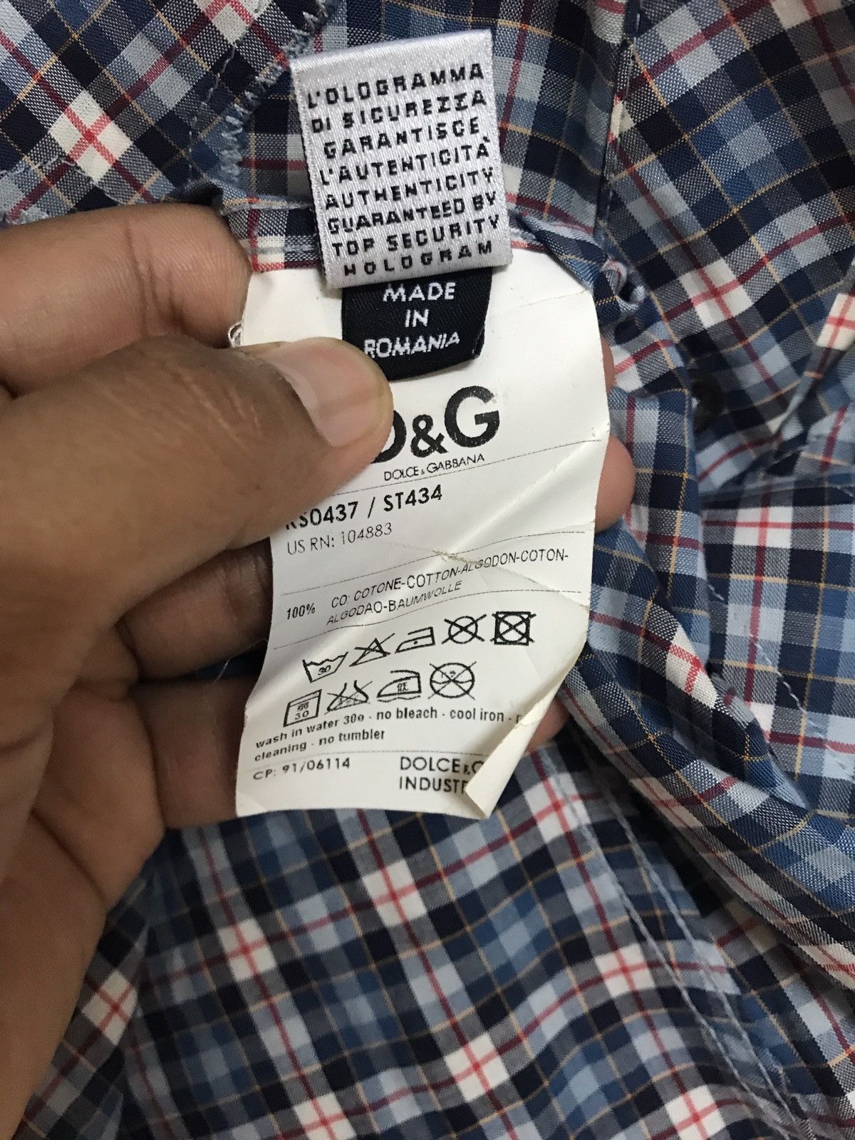 Dolce & Gabbana WESTERN SHIRT BY DOLCE AND GABANA CHECKERED Size US M / EU 48-50 / 2 - 6 Thumbnail