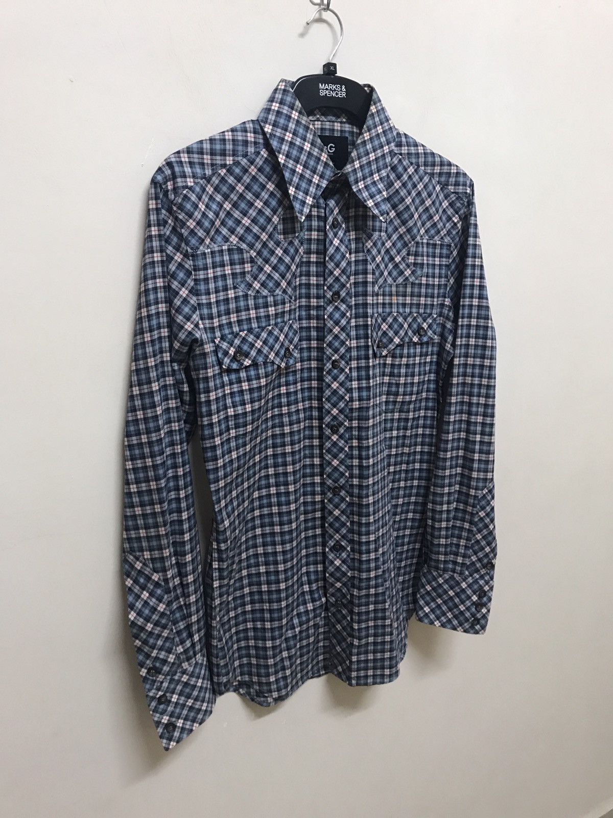 Dolce & Gabbana WESTERN SHIRT BY DOLCE AND GABANA CHECKERED Size US M / EU 48-50 / 2 - 3 Thumbnail