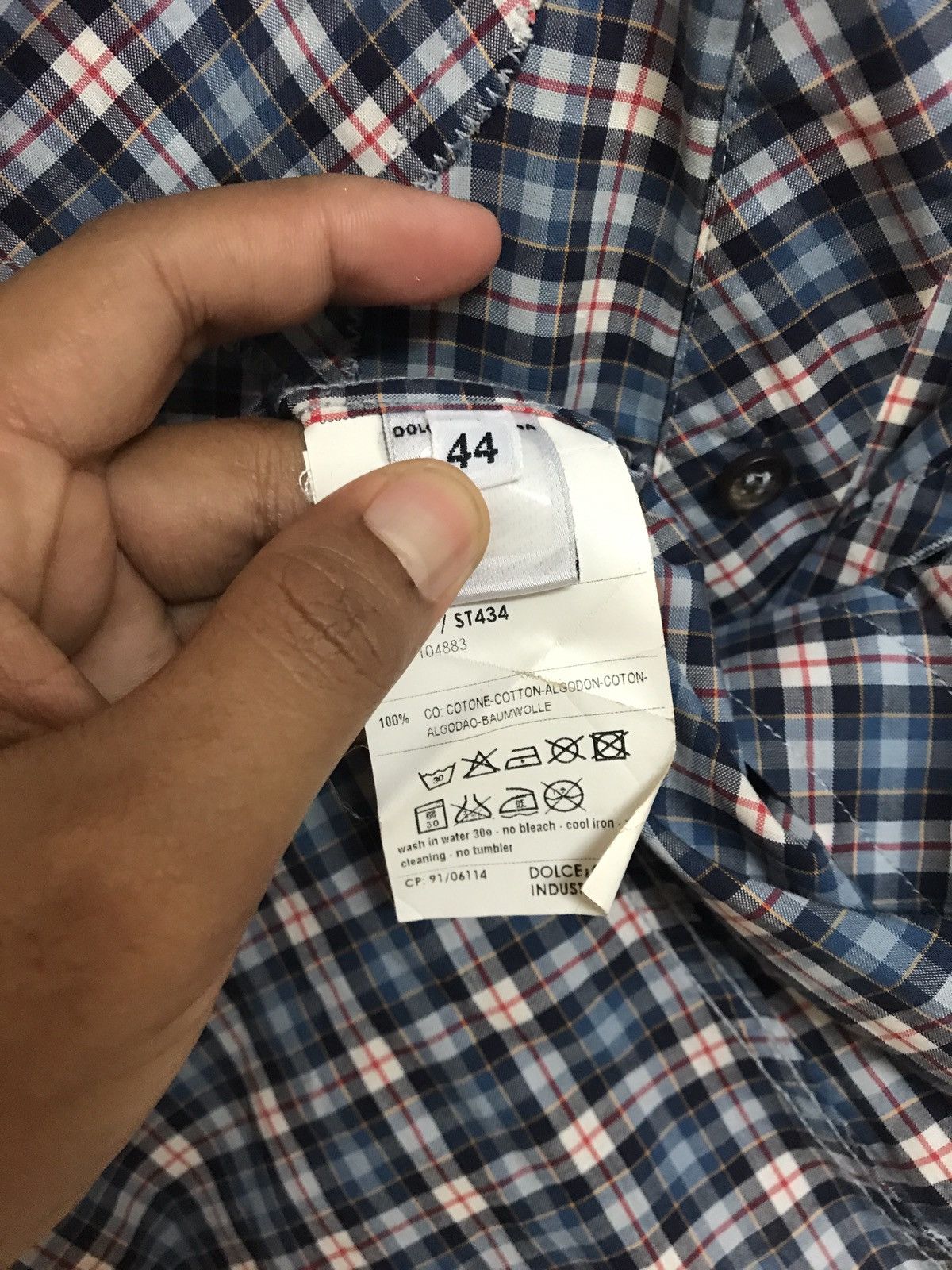 Dolce & Gabbana WESTERN SHIRT BY DOLCE AND GABANA CHECKERED Size US M / EU 48-50 / 2 - 7 Thumbnail