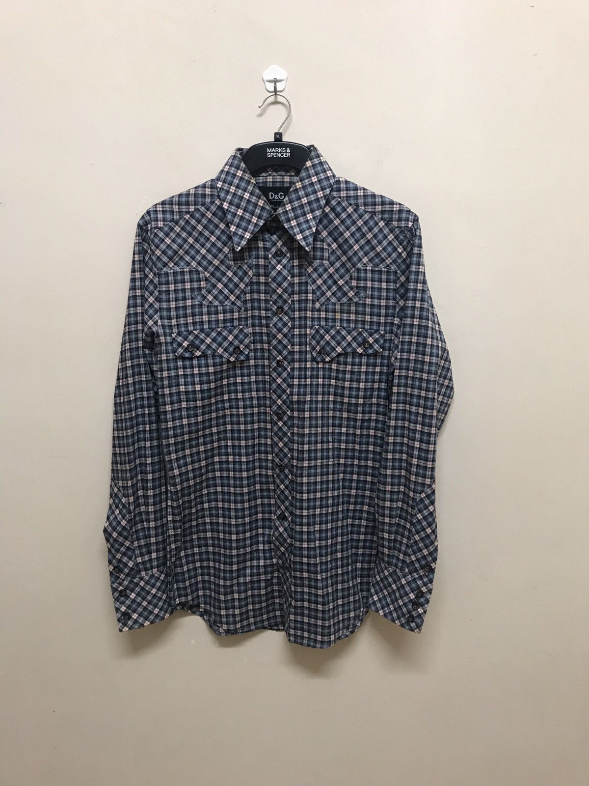 Dolce & Gabbana WESTERN SHIRT BY DOLCE AND GABANA CHECKERED Size US M / EU 48-50 / 2 - 1 Thumbnail