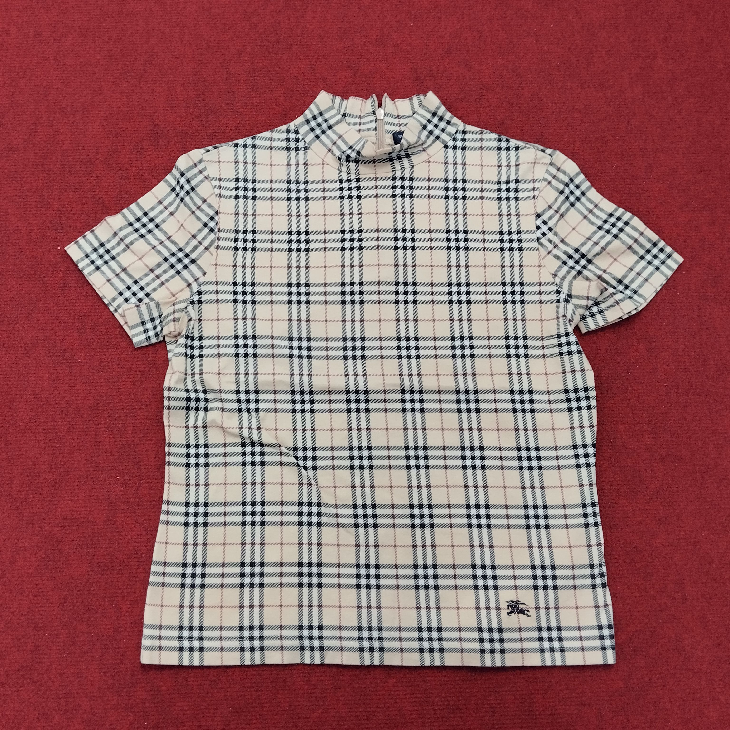 Burberry × Vintage Burberry London Nova Check Vintage TShirt Size S / US 4 / IT 40 - 1 Thumbnail