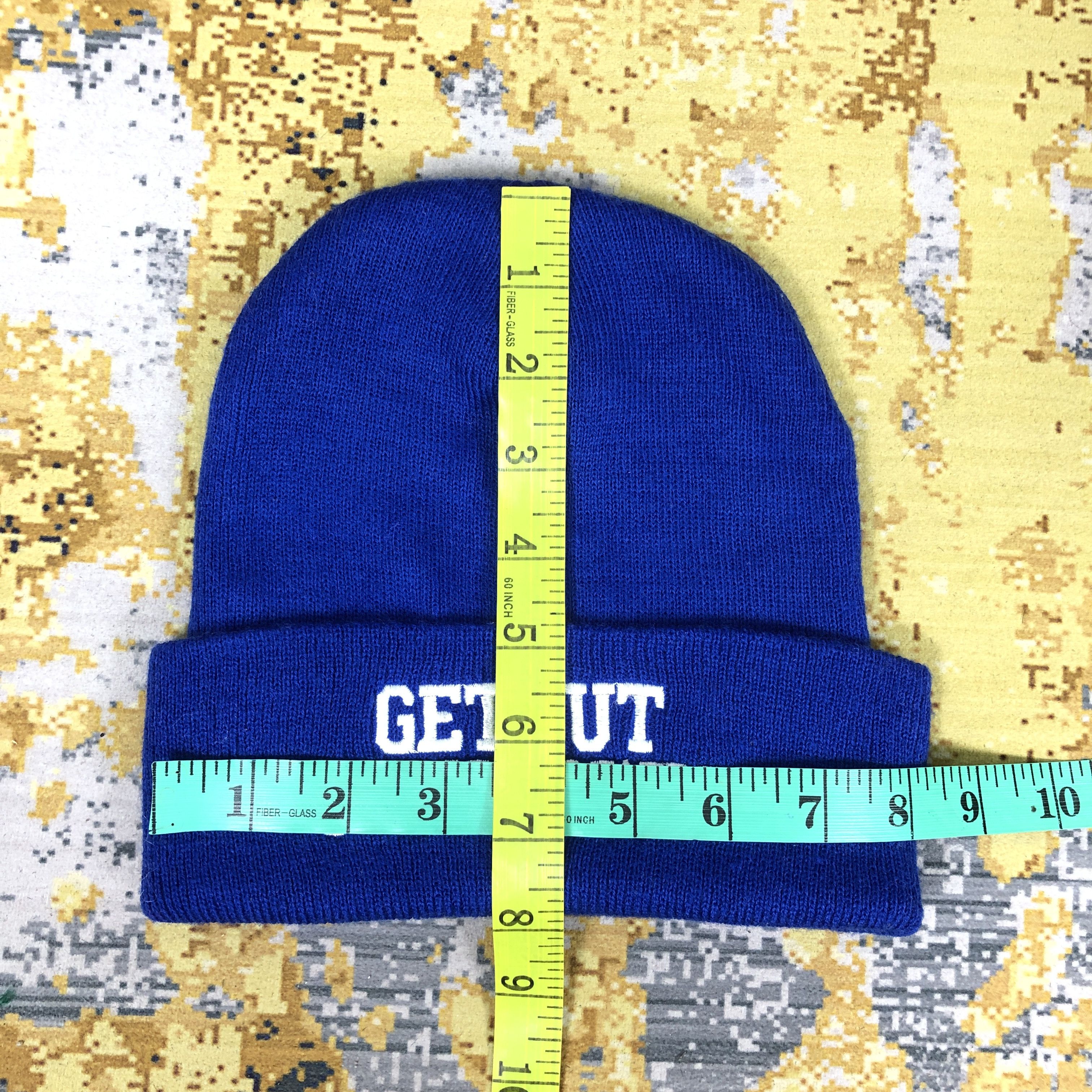Vintage Vintage Get Out F*ckdown Wording Beanie Hat B2018 Size ONE SIZE - 5 Thumbnail
