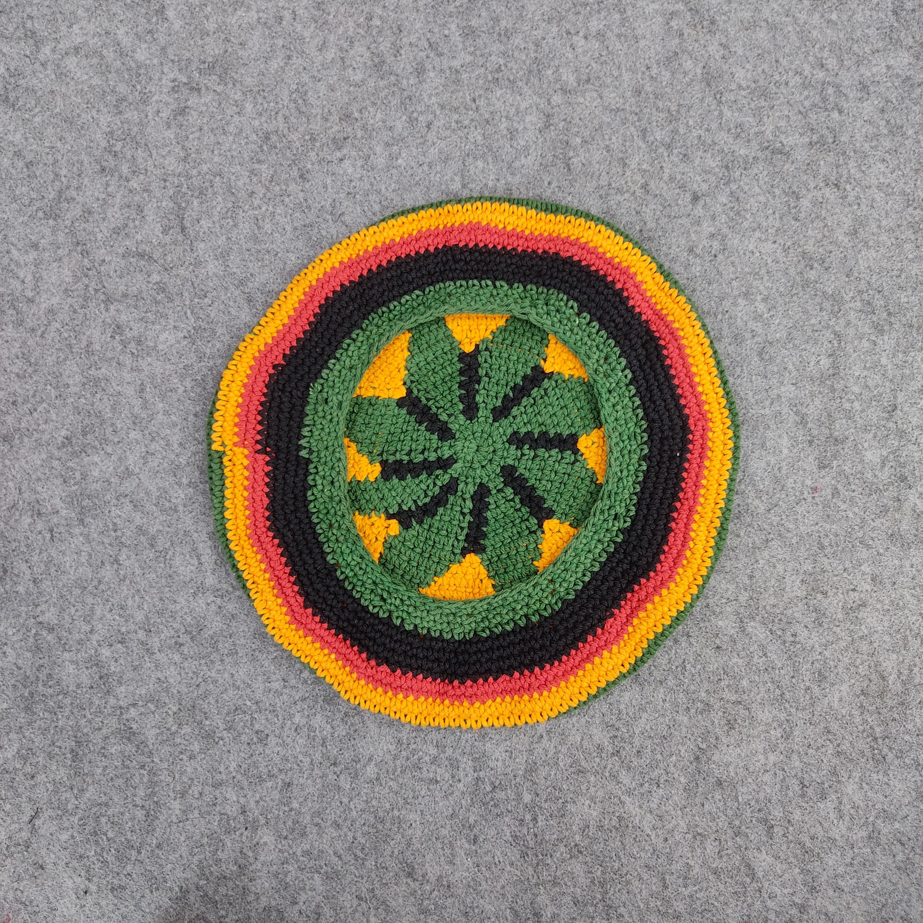Vintage Vintage Marijuana Rasta Hat B1441 Size ONE SIZE - 4 Thumbnail
