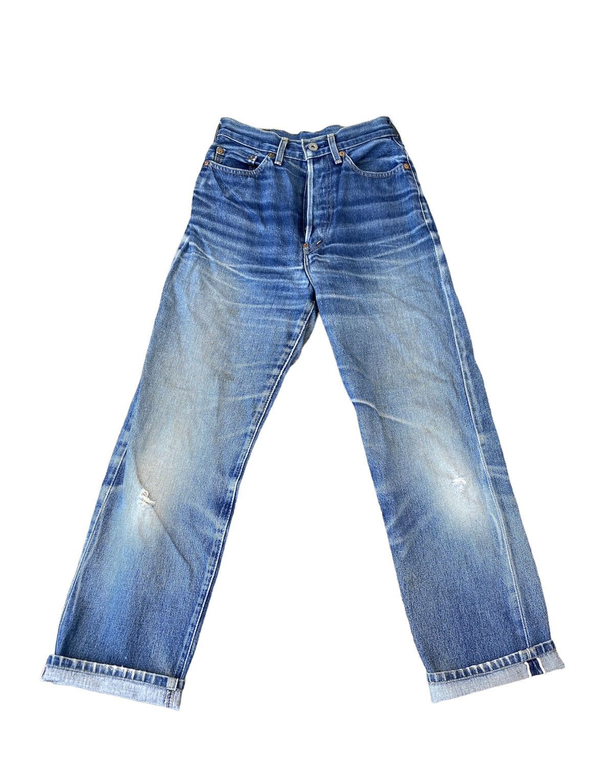 Levi's Vintage Levi's Big E Lot 701 XX Buckle Belt Selvedge Jeans | Grailed