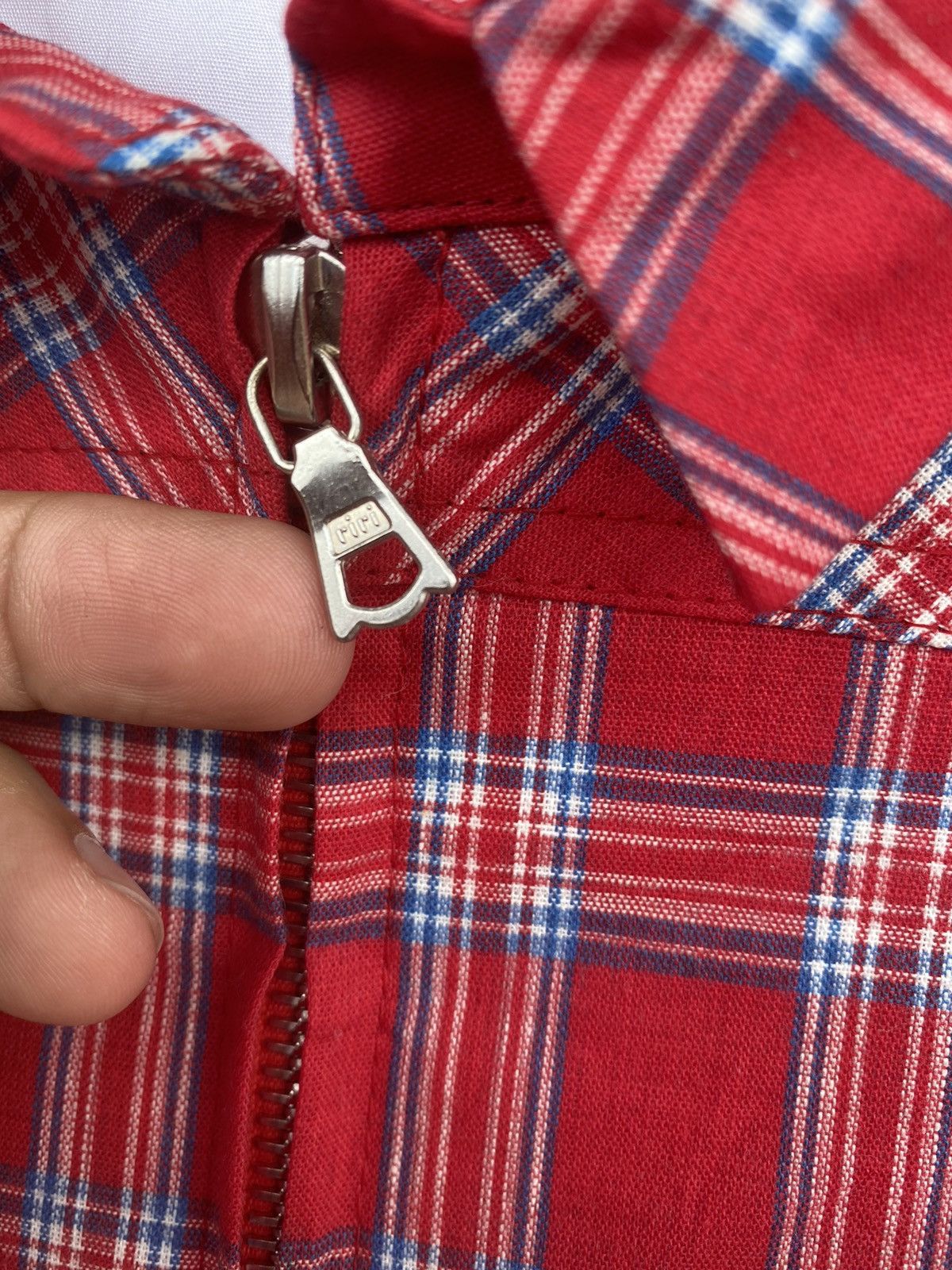 Diet Butcher Slim Skin Diet Butcher Slim Skin cotton tartan plaid zip up jacket Size US M / EU 48-50 / 2 - 5 Thumbnail