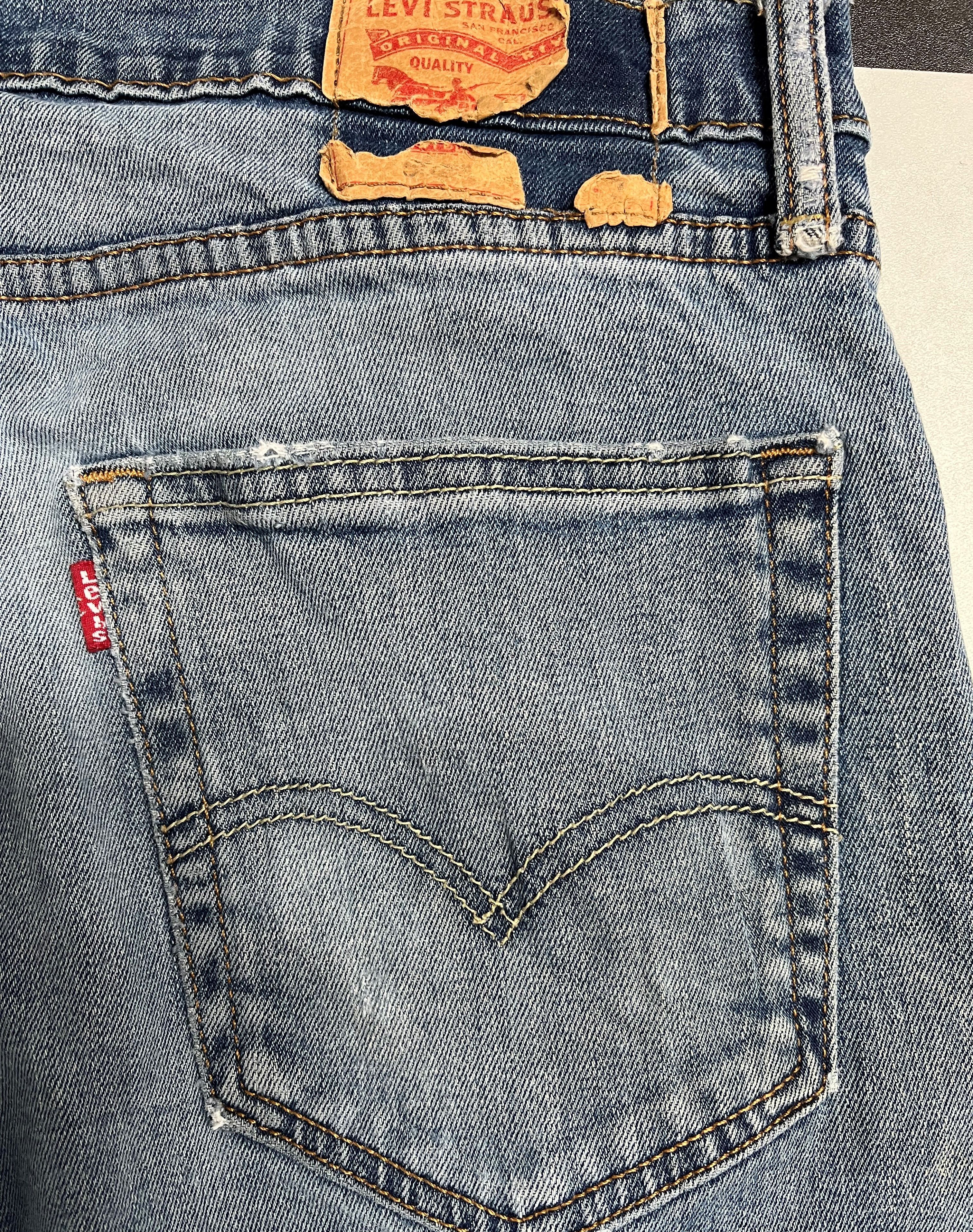 Levi's × Vintage Vintage Levi's Faded Distressed Denim Slim Jeans L68 Size US 34 / EU 50 - 9 Thumbnail