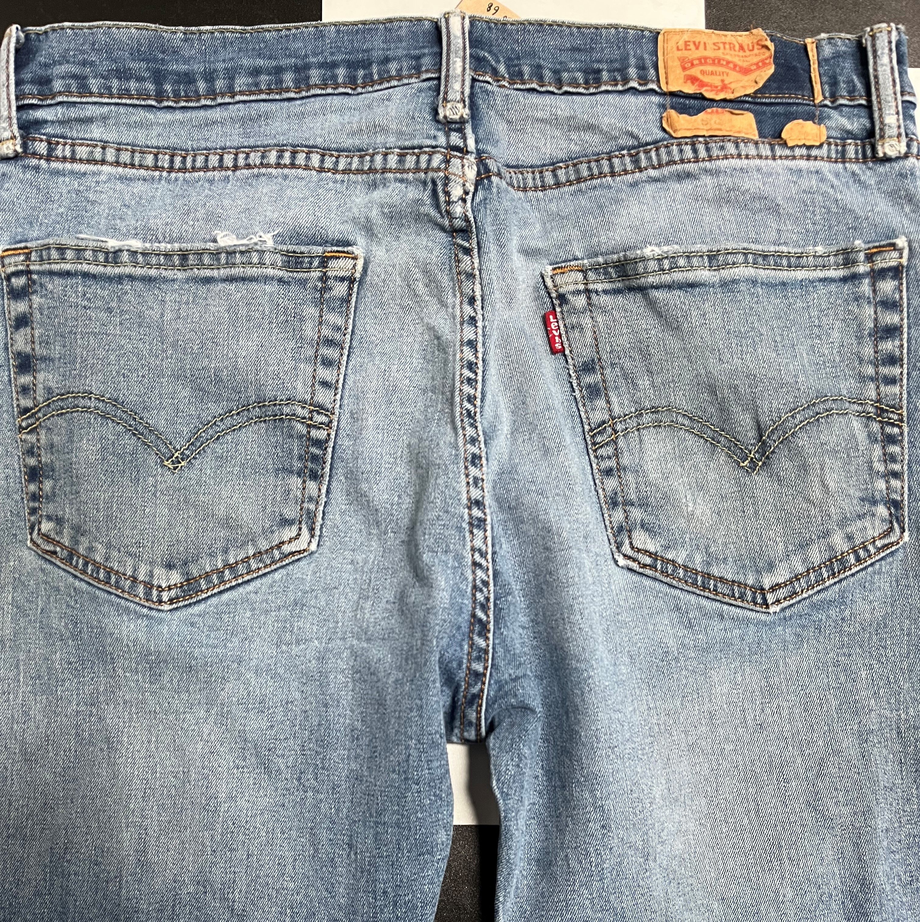 Levi's × Vintage Vintage Levi's Faded Distressed Denim Slim Jeans L68 Size US 34 / EU 50 - 8 Thumbnail