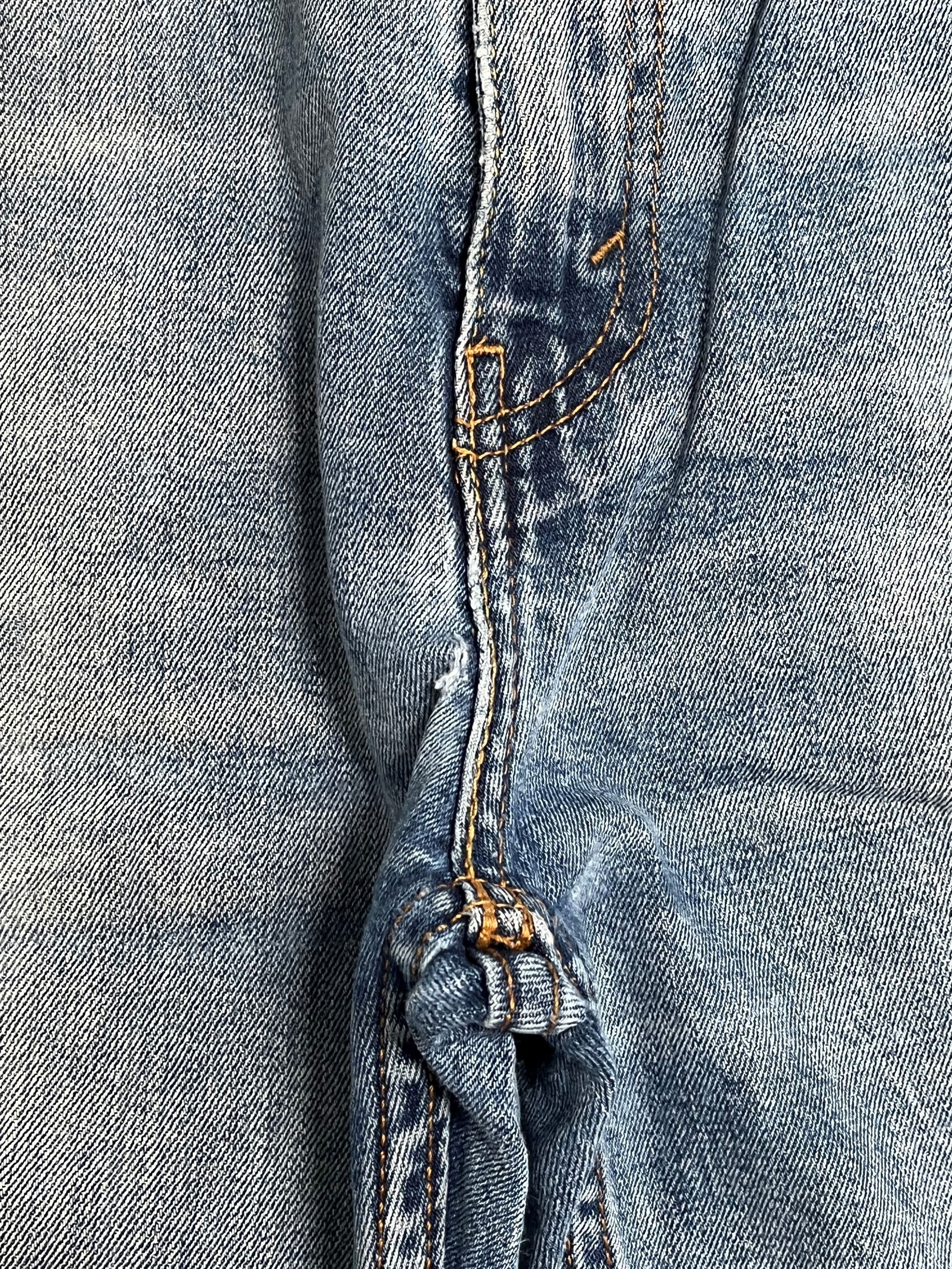 Levi's × Vintage Vintage Levi's Faded Distressed Denim Slim Jeans L68 Size US 34 / EU 50 - 13 Thumbnail