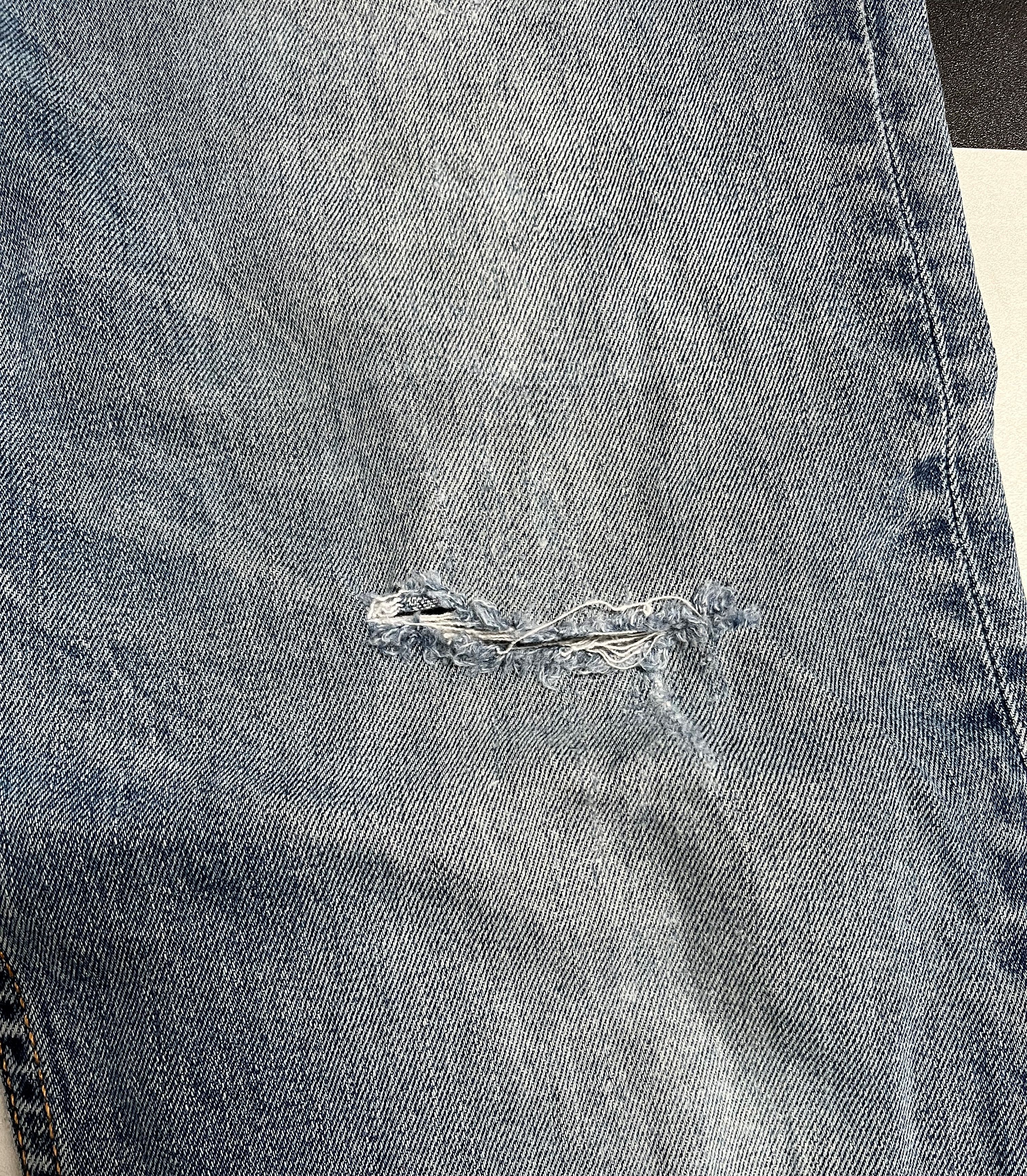 Levi's × Vintage Vintage Levi's Faded Distressed Denim Slim Jeans L68 Size US 34 / EU 50 - 7 Thumbnail