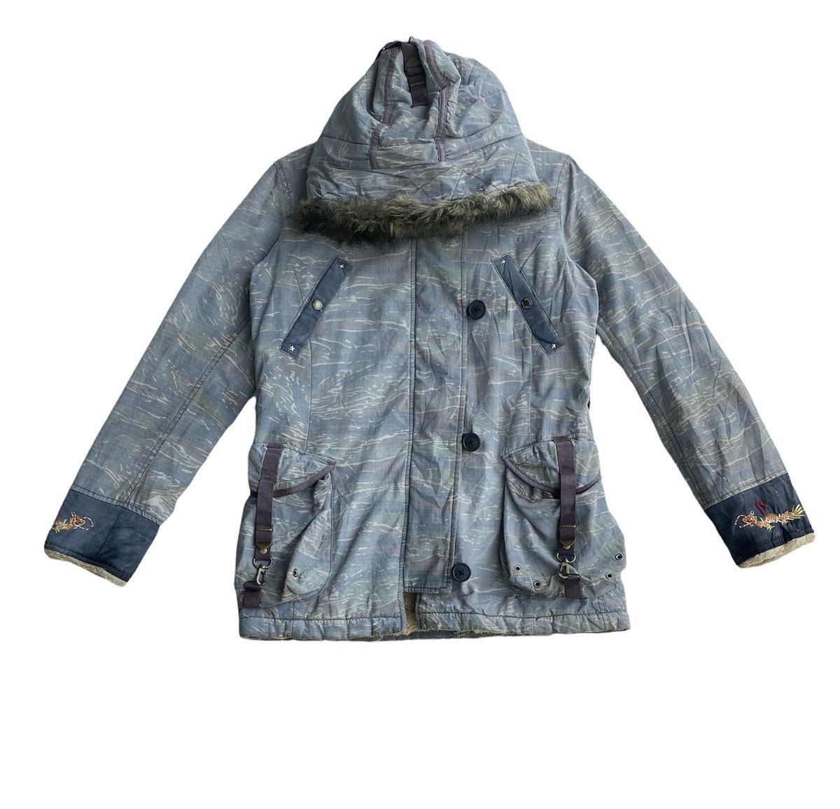 Replay Replay tiger stripe sherpa lining parka Size US M / EU 48-50 / 2 - 1 Thumbnail