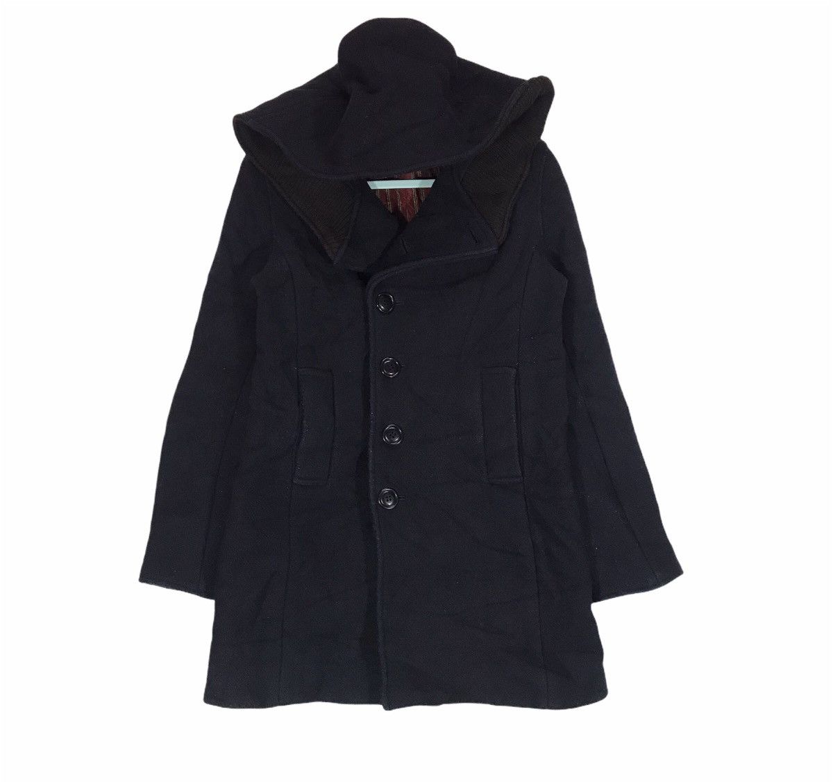 Issey Miyake Sunao Kuwahara wool heavy coat jacket Size US M / EU 48-50 / 2 - 1 Thumbnail