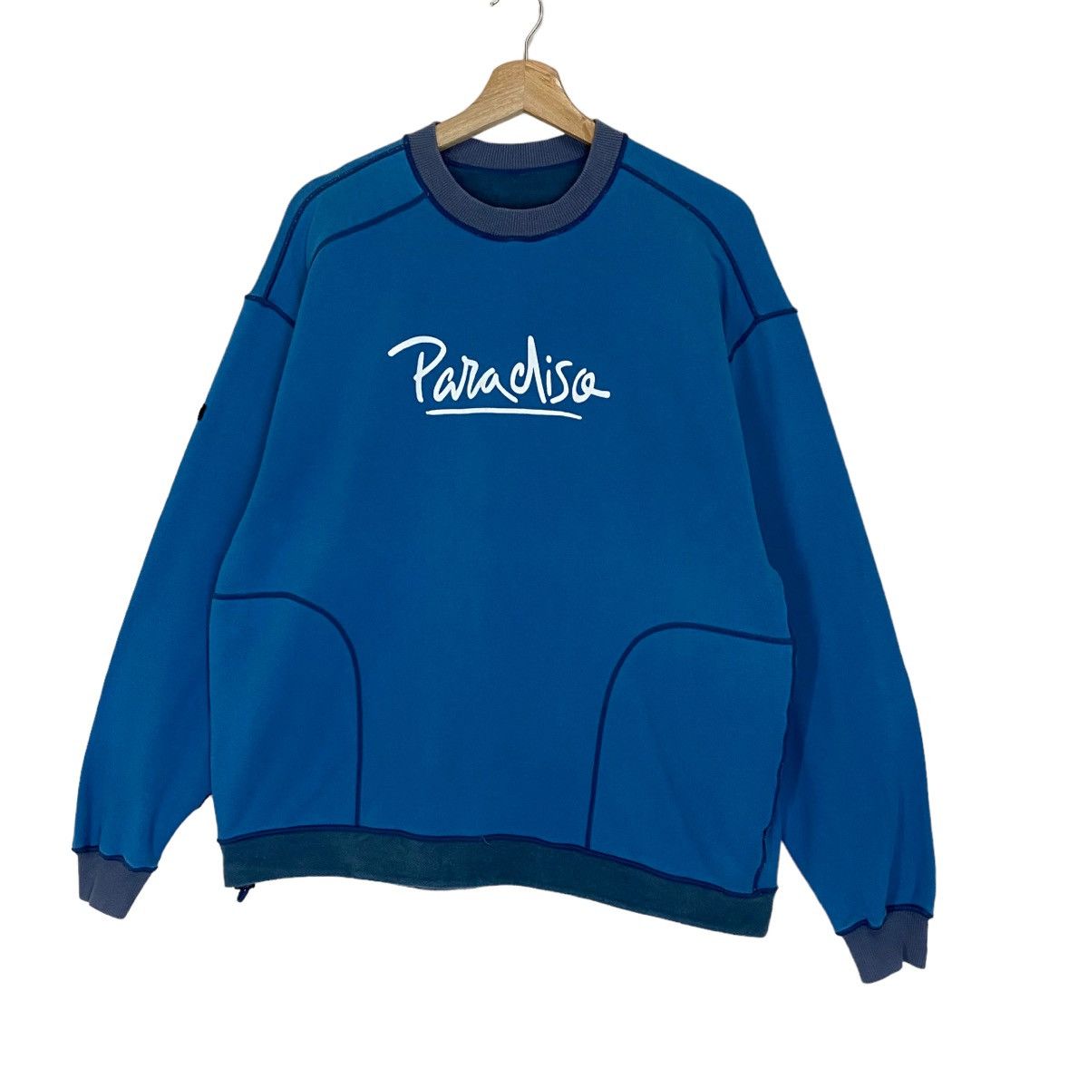 Japanese Brand Vintage Paradiso Reversible Crewneck Sweatshirt Size M Size US M / EU 48-50 / 2 - 3 Thumbnail