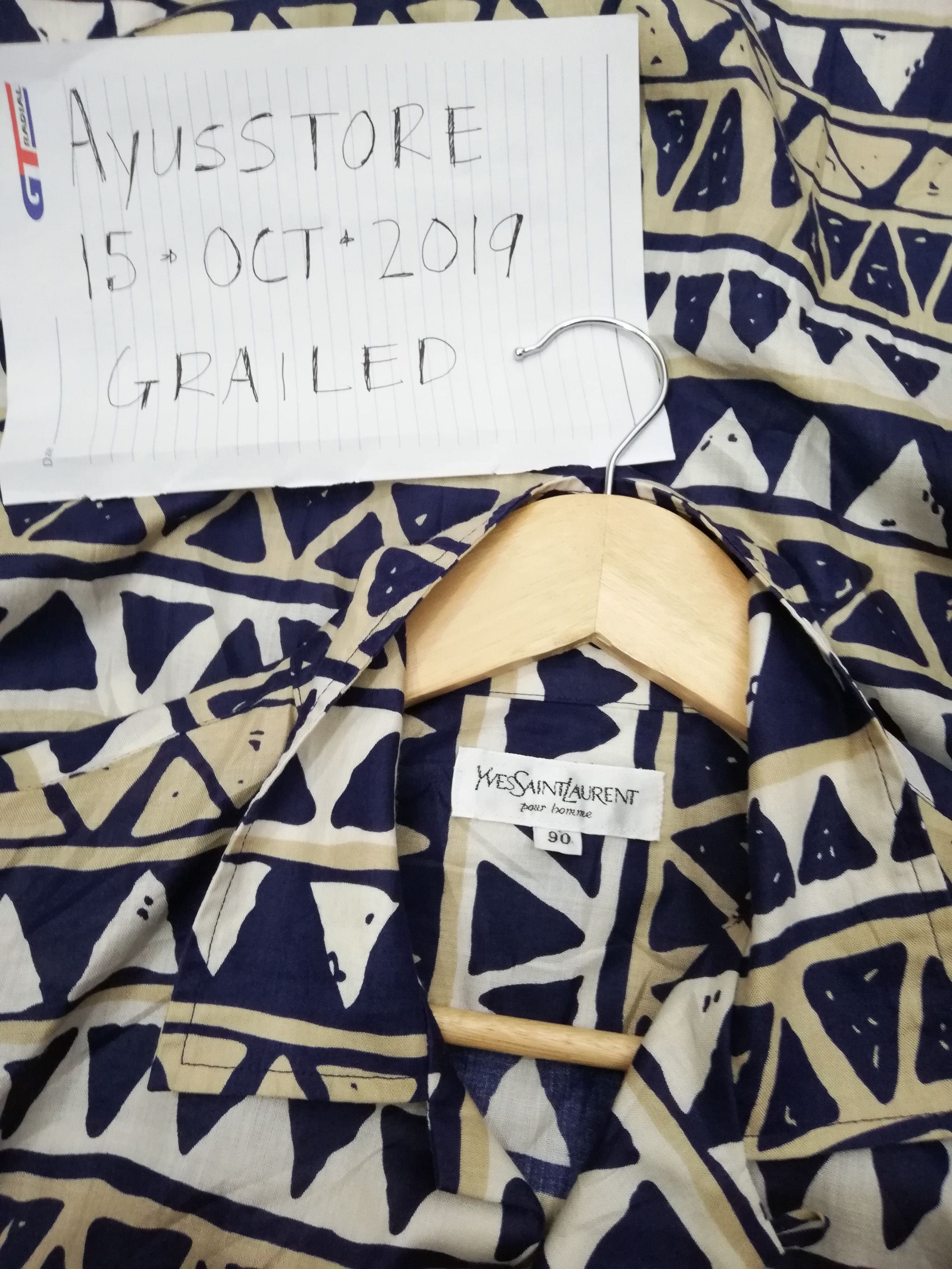 Yves Saint Laurent Vintage YvesSaintLaurent pour Homme Button Up Shirt Size US M / EU 48-50 / 2 - 7 Thumbnail