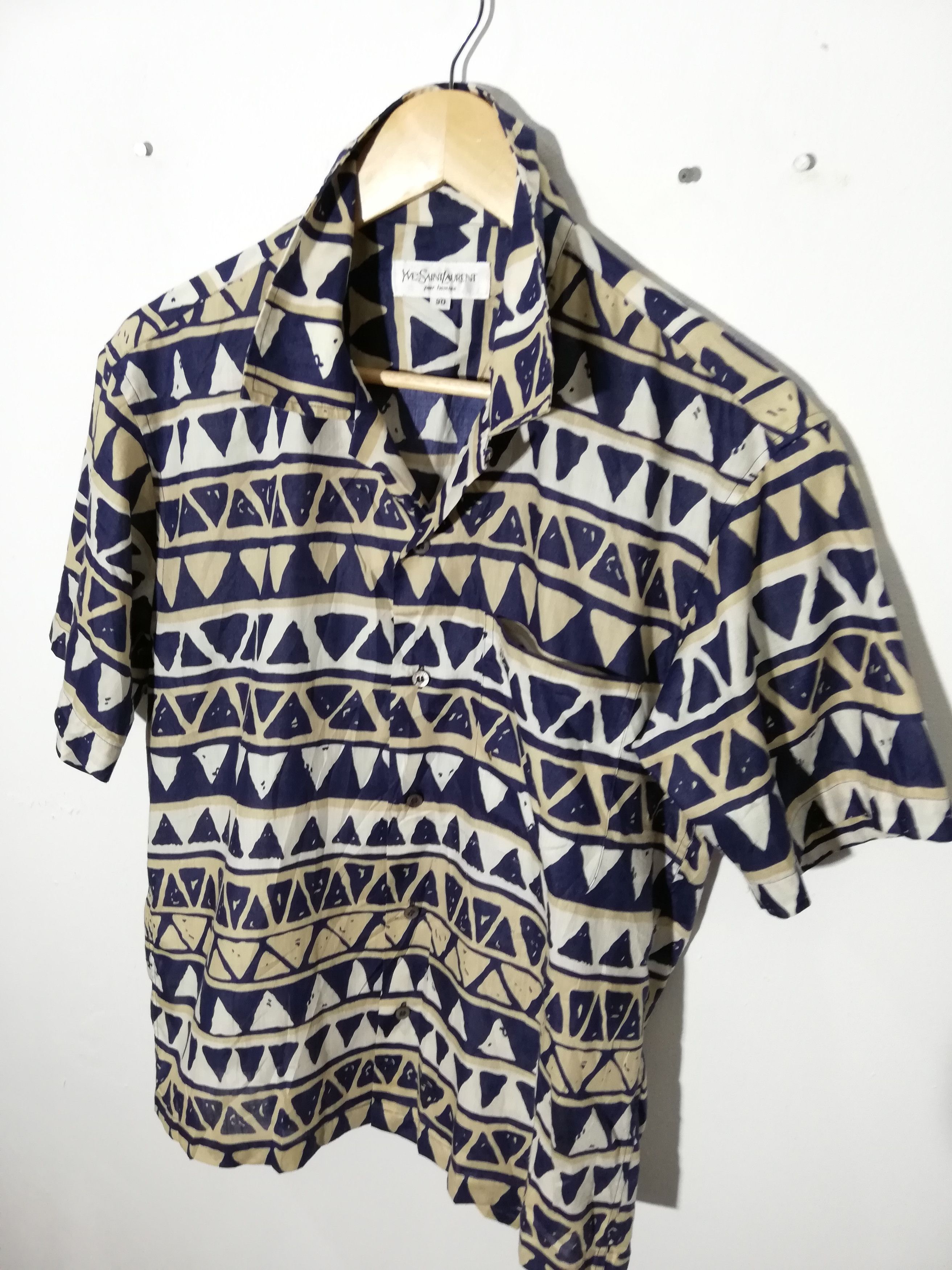 Yves Saint Laurent Vintage YvesSaintLaurent pour Homme Button Up Shirt Size US M / EU 48-50 / 2 - 3 Thumbnail
