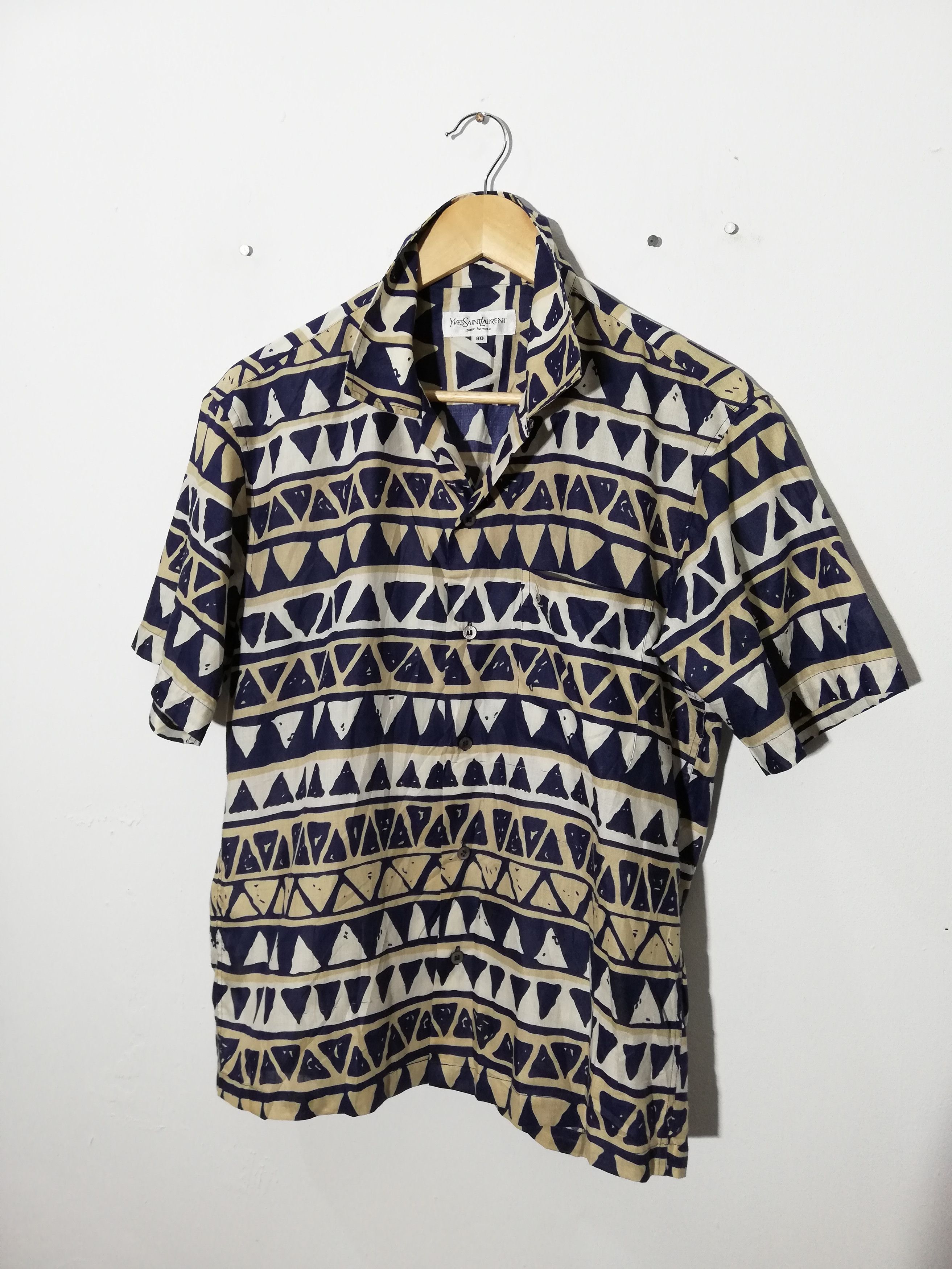 Yves Saint Laurent Vintage YvesSaintLaurent pour Homme Button Up Shirt Size US M / EU 48-50 / 2 - 4 Thumbnail