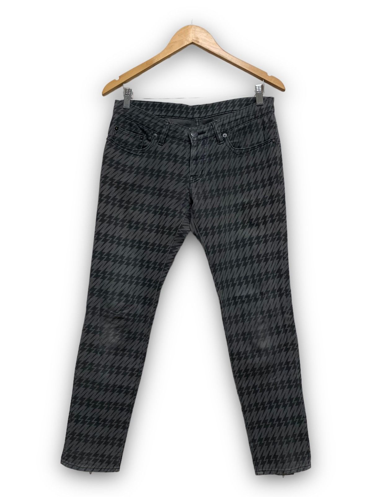 Designer × Hysteric Glamour × Japanese Brand HYSTERIC GLAMOUR ZIPPER AT LEG JAPANESE BRAND PANTS Size US 32 / EU 48 - 2 Thumbnail