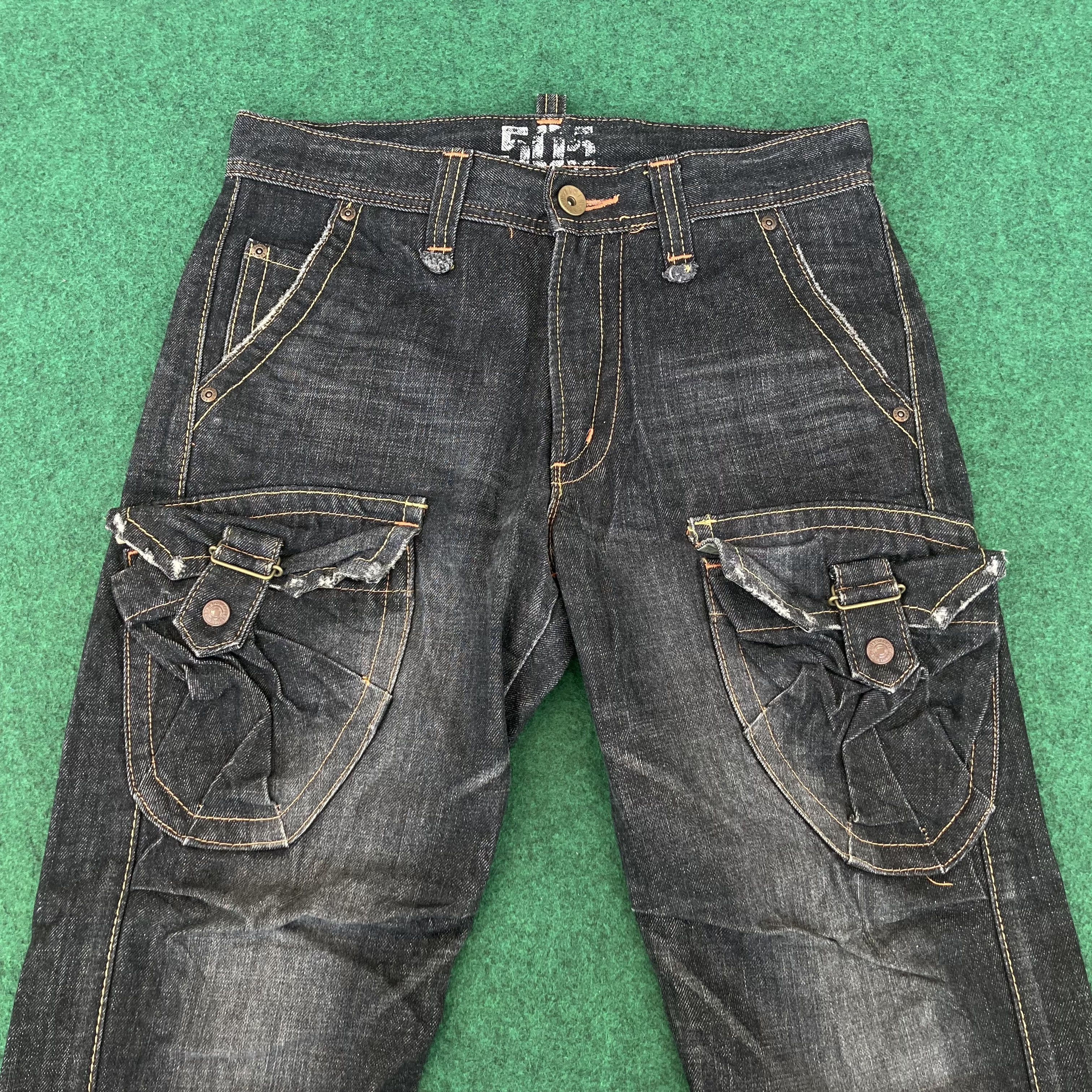 Edwin × Japanese Brand × Vintage Vtg Edwin Pocket Style Jeans Rap Grunge Punk Streetwear Rare Size US 31 - 3 Thumbnail