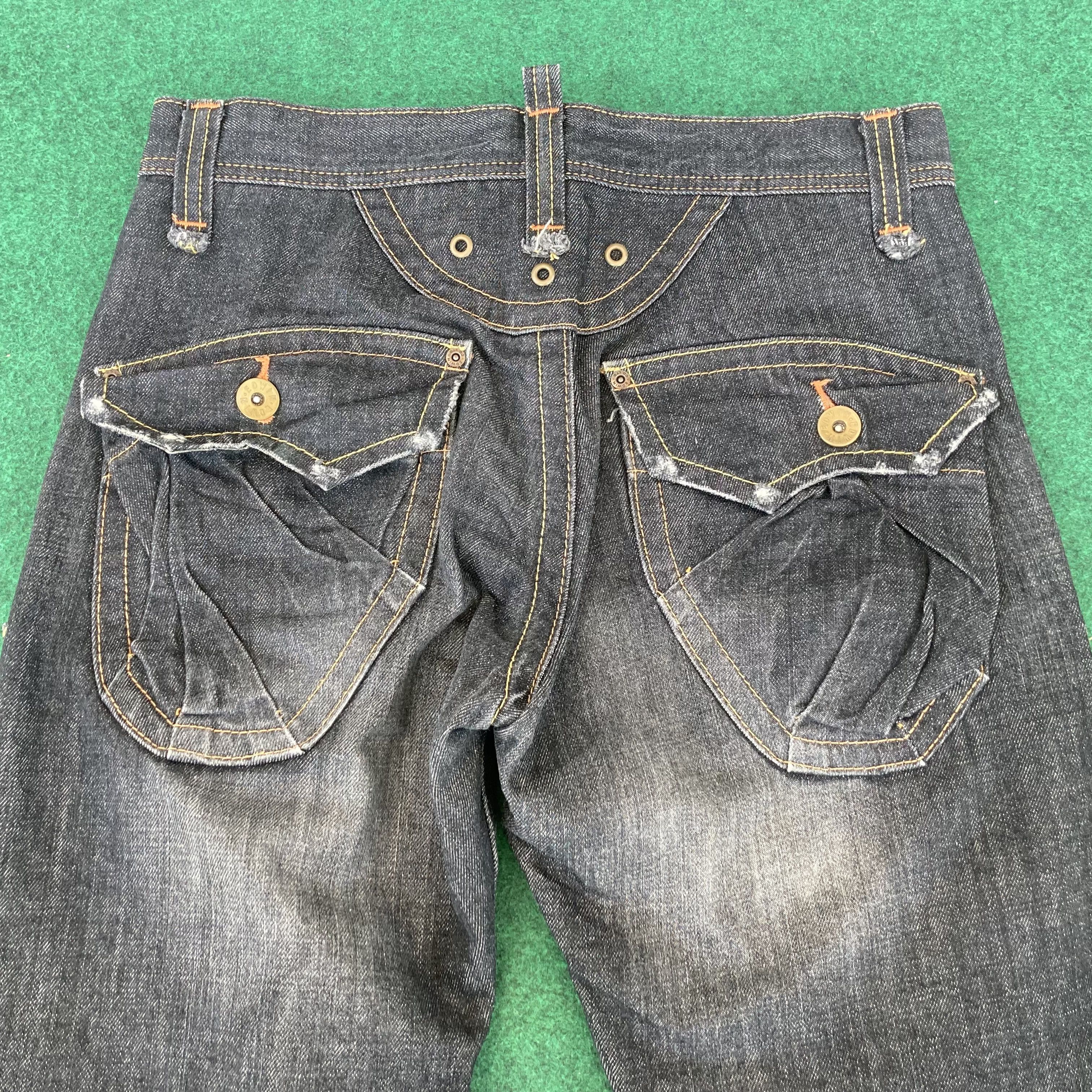Edwin × Japanese Brand × Vintage Vtg Edwin Pocket Style Jeans Rap Grunge Punk Streetwear Rare Size US 31 - 6 Thumbnail