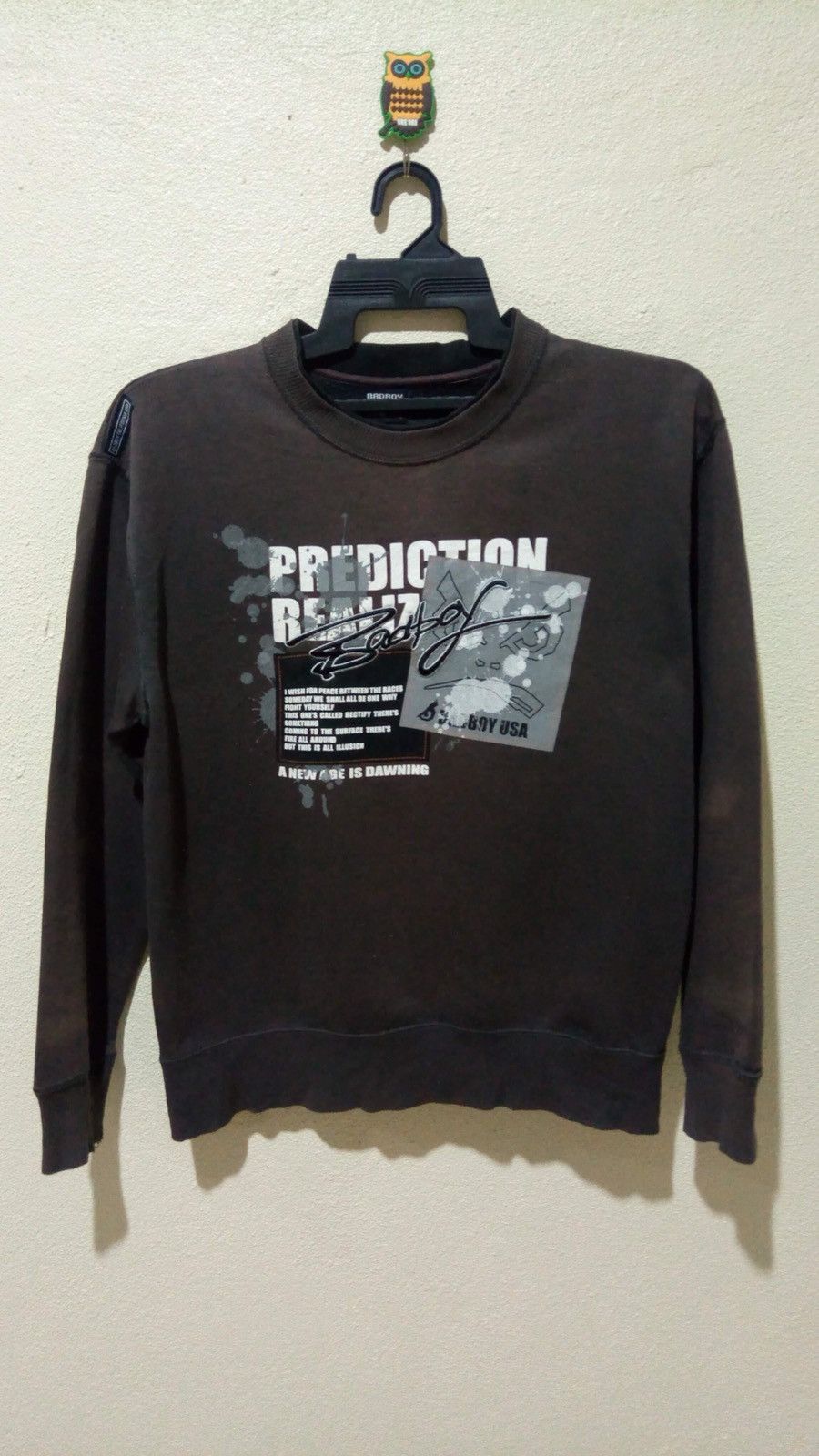 Japanese Brand × Vintage BADBOY Sweatshirt Spell Out Big Logo size M Size US M / EU 48-50 / 2 - 1 Thumbnail