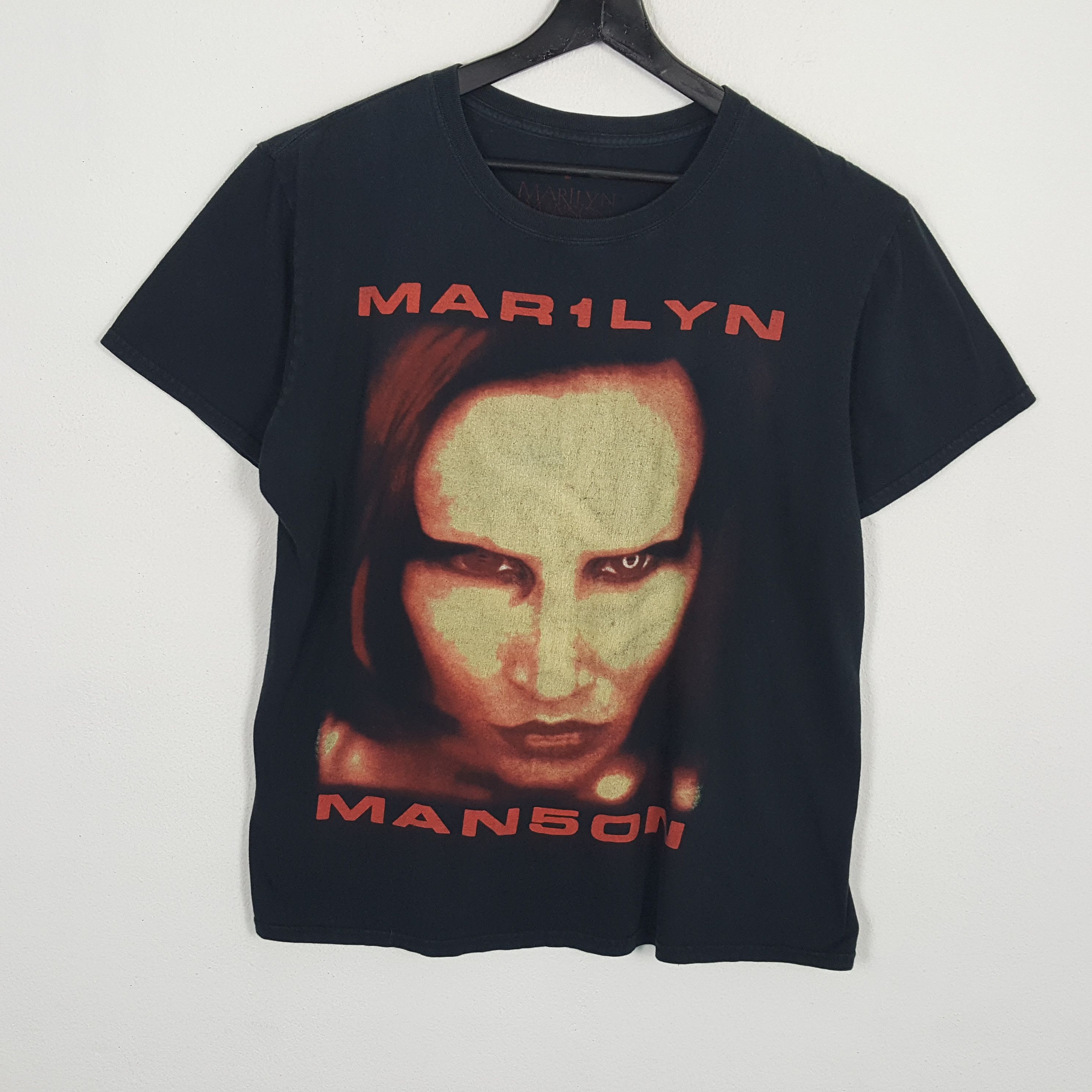 Gildan Marilyn Manson Band T-shirt, Men's M size unknown black type Vintage Second Hand