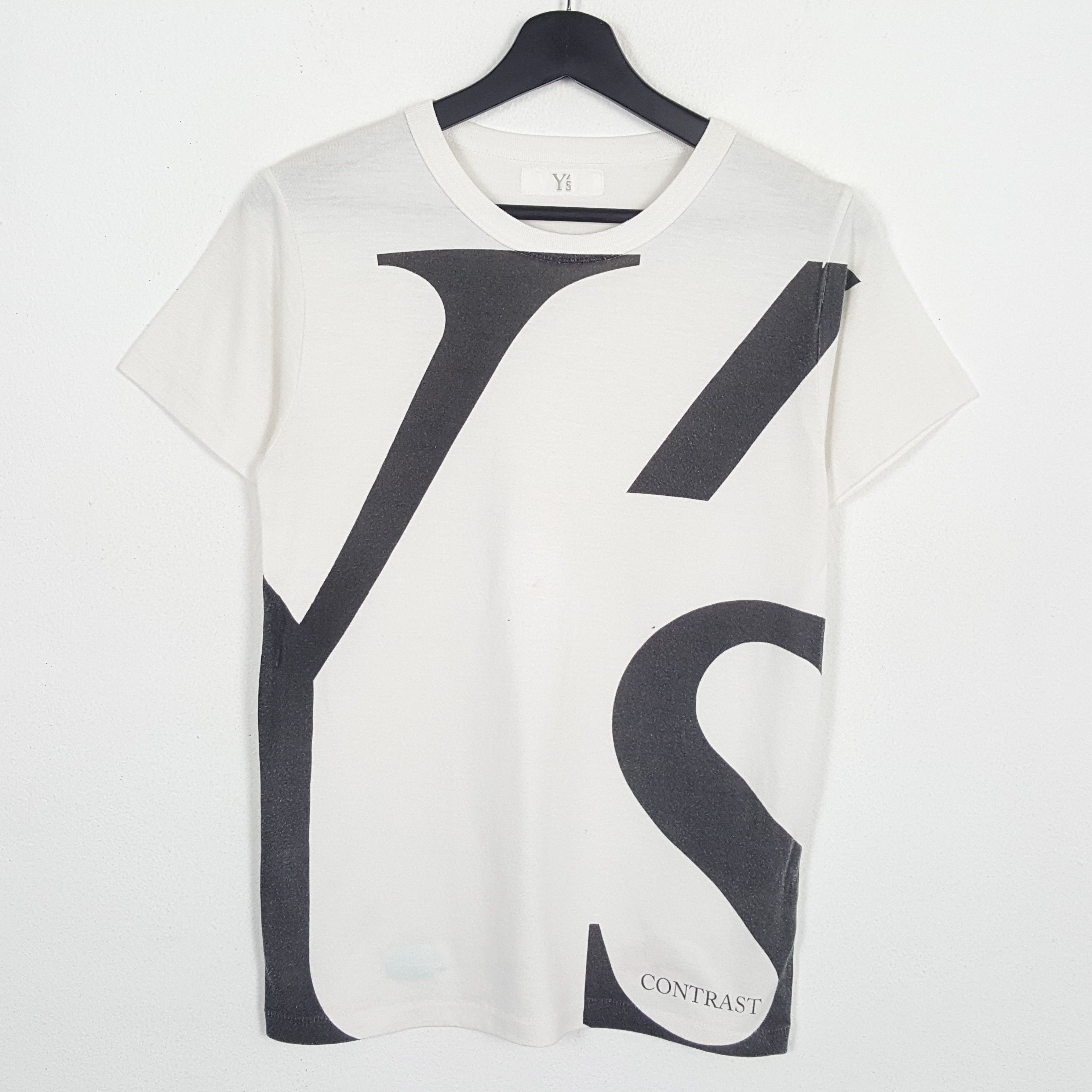 Yohji Yamamoto Y'S CONTRASS Japanese Designer Yohji Yamamoto Tshirt Size US S / EU 44-46 / 1 - 1 Thumbnail