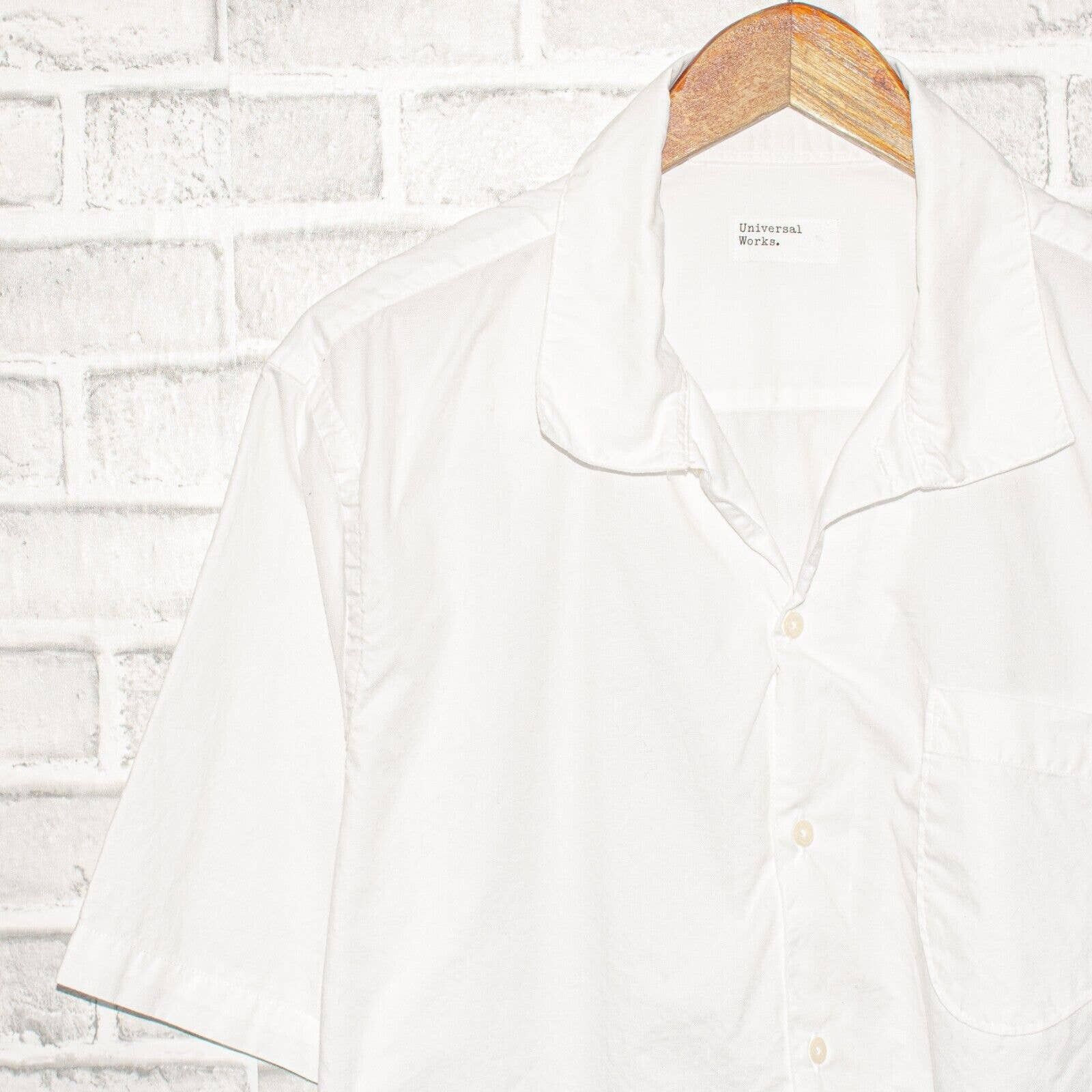 Universal Works Universal Works Short Sleeve button up Camp Shirt White Size US XL / EU 56 / 4 - 5 Thumbnail