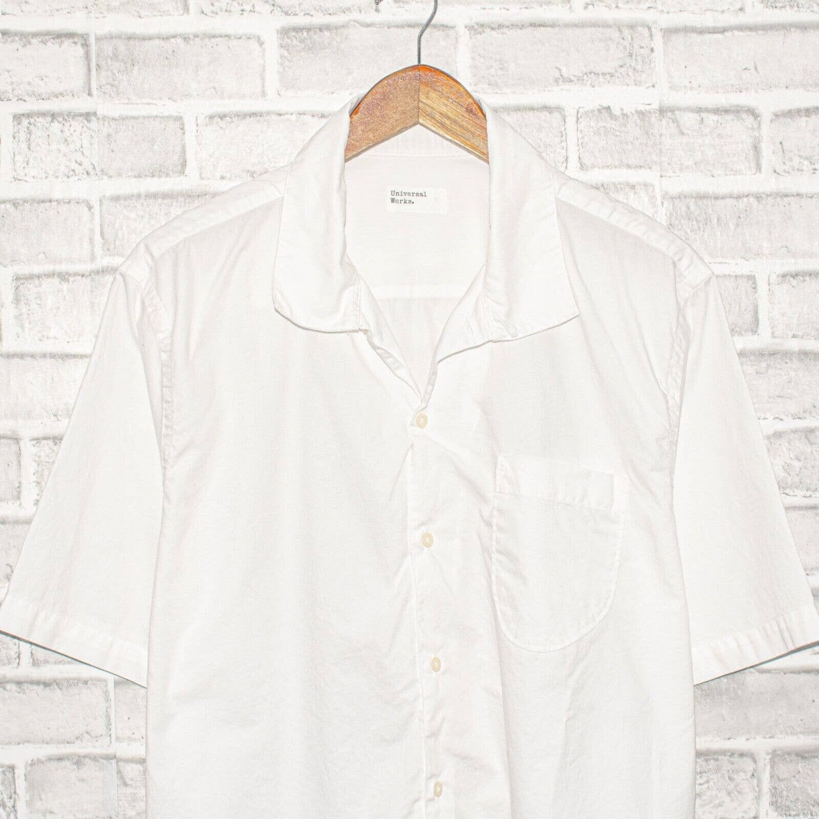Universal Works Universal Works Short Sleeve button up Camp Shirt White Size US XL / EU 56 / 4 - 4 Thumbnail