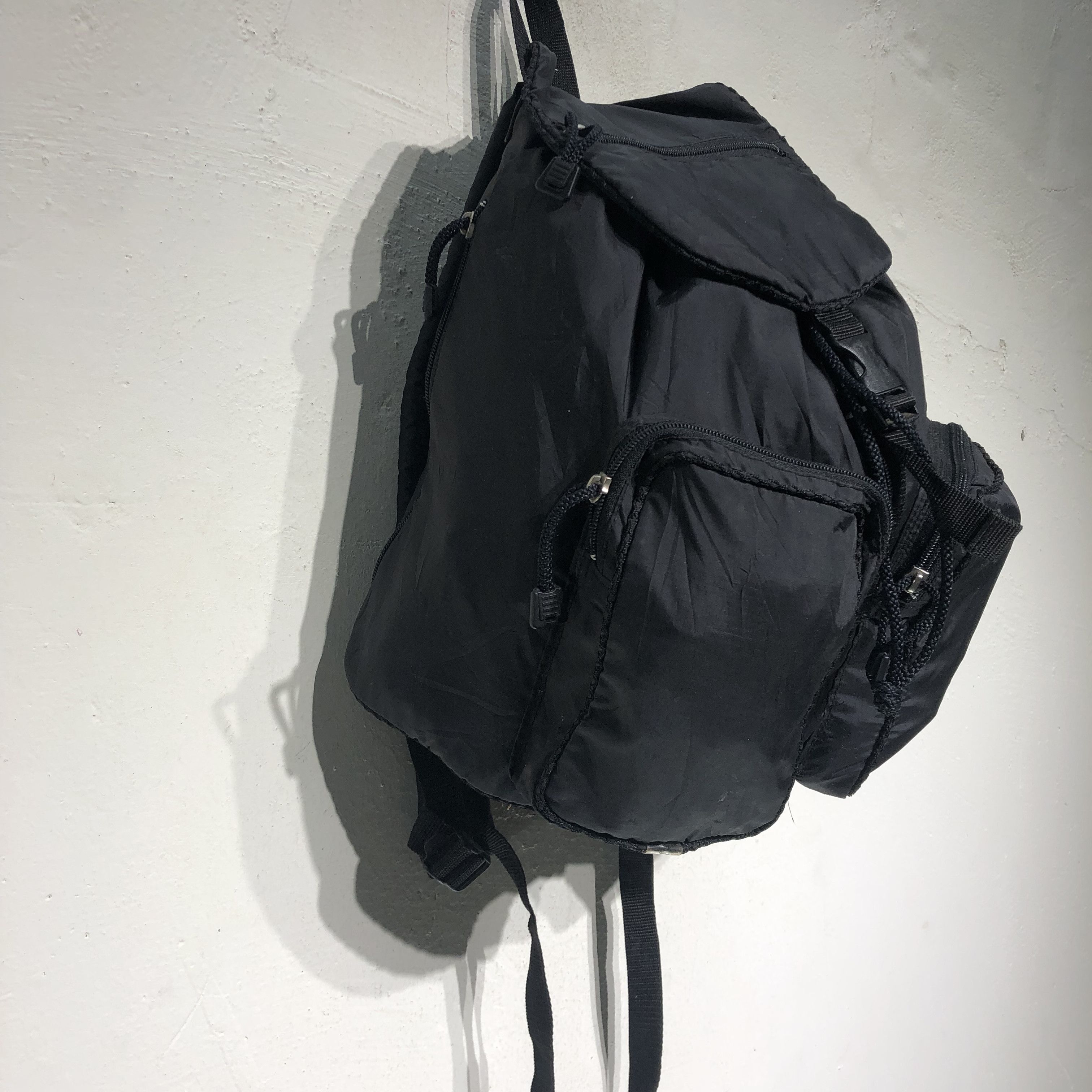 Japanese StreetFashion Style 2Pocket Outside Backpack