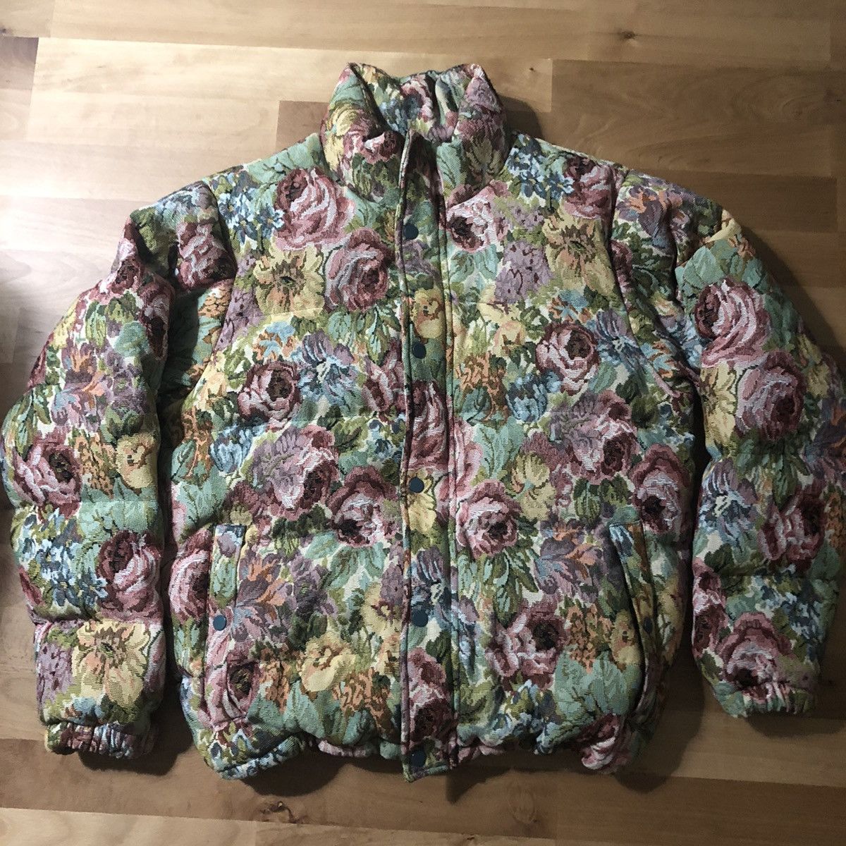 Golf Wang Golf Wang Rose Pink Garden Puffer Jacket | Grailed