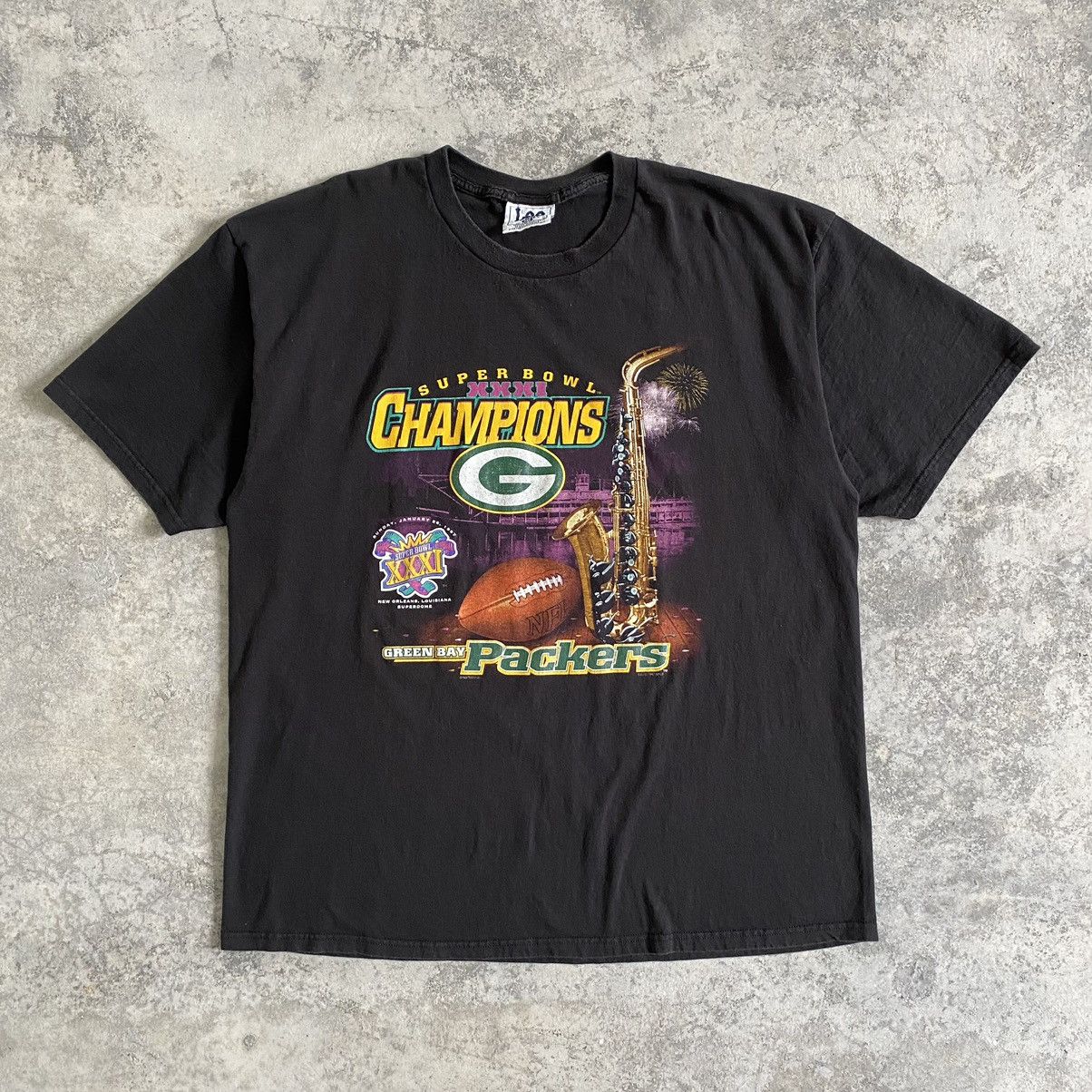 NFL Vintage 1997 Super Bowl Championship Packers NFL T-shirt Size US XXL / EU 58 / 5 - 2 Thumbnail
